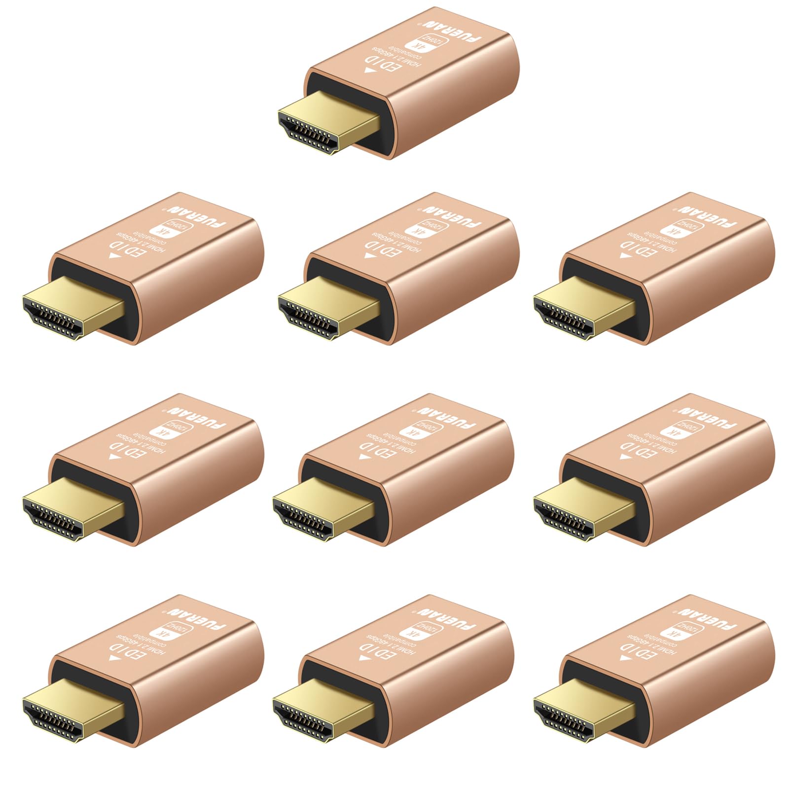 HDMI 2.1 Dummy Plug 4K@120Hz Virtual Display Emulator, Headless Adapter, HDMI Display Adapter, Unterstützt 3840x2160@120Hz, 1440P @ 120Hz, 1080P @ 120Hz, EDID Emulator für GPU/Remote Desktop