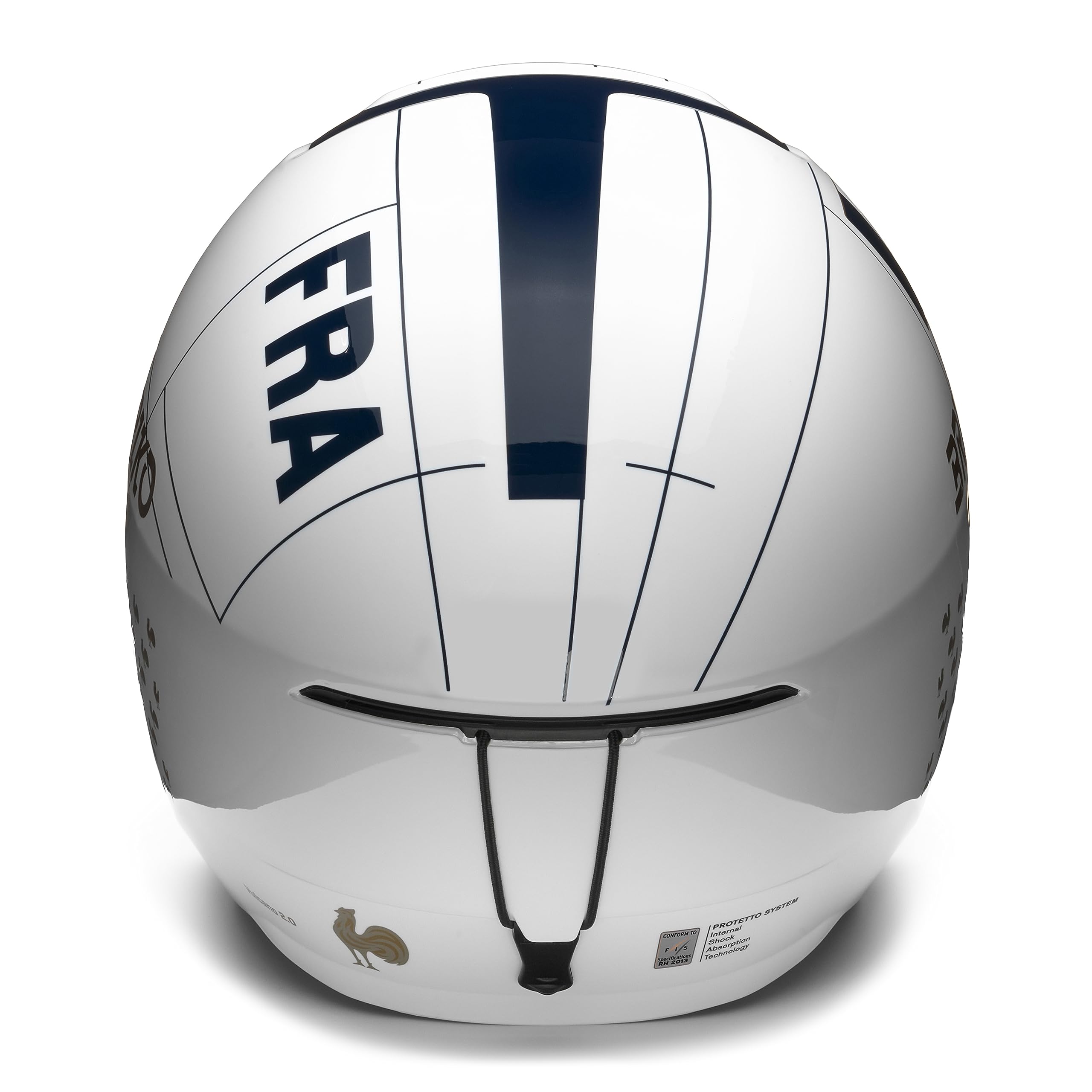 Briko Vulcano 2.0 France, Helmet Unisex Adulto, Bianco, XS
