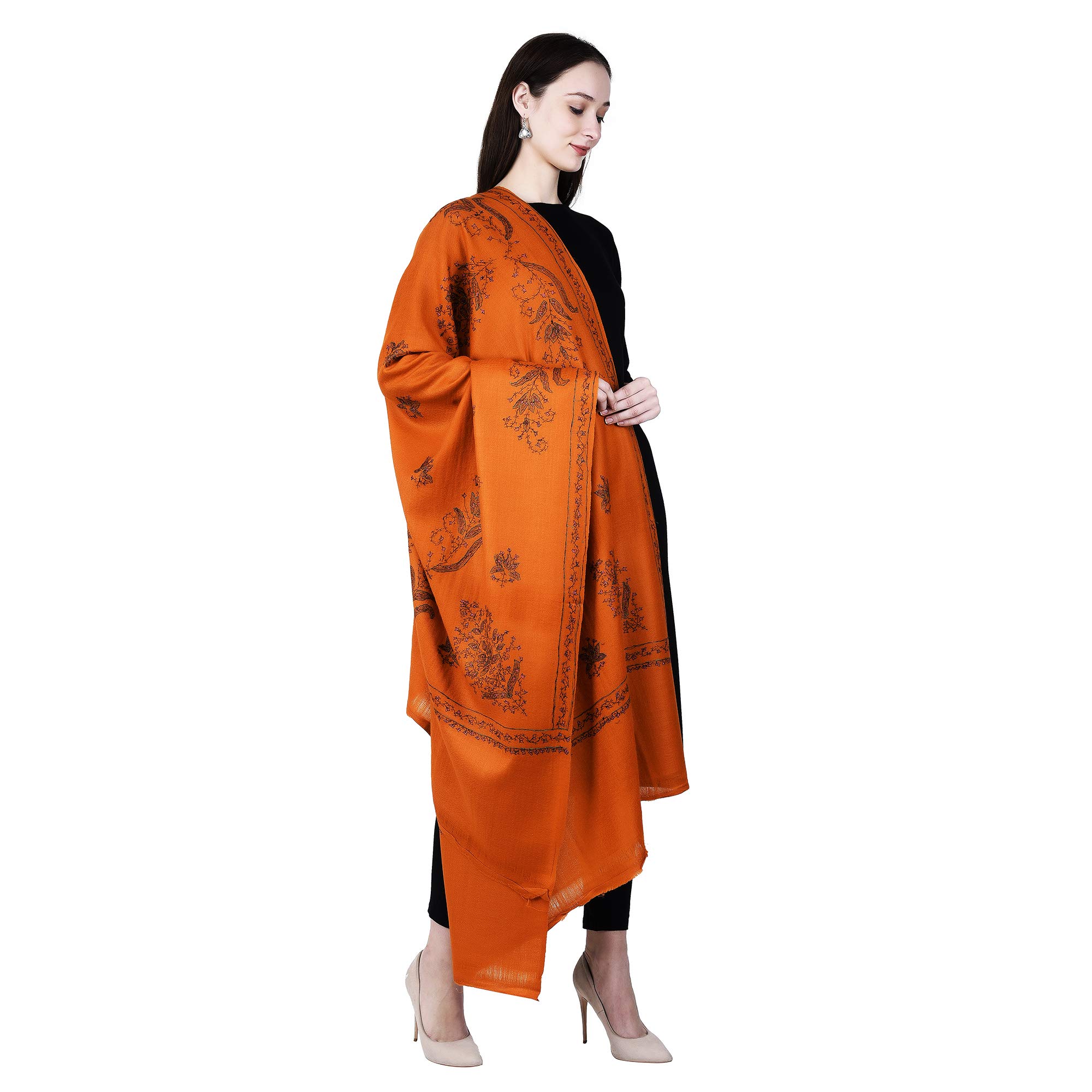 SWI WITH LABELWomen's Kashmiri Hand Embroidered Pure Wool Shawl