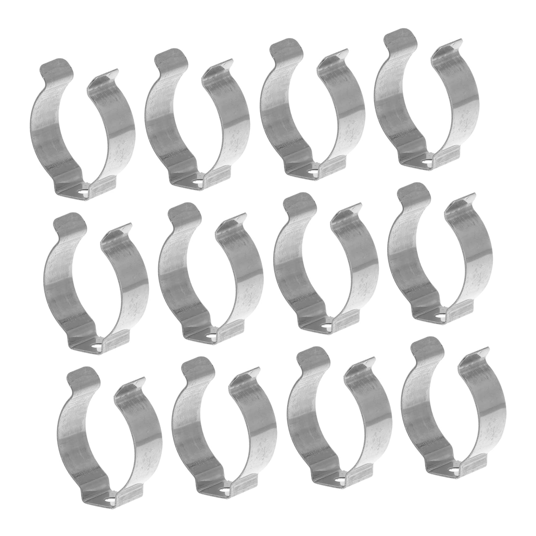 30 Lamp Holder Clip Light Socket Light Tube Mounting Clip Tool Stand Fluorescent Tube Replacement Clip LED Light Bulb Tool Holder Spring Clips Hanger Stand Assorted Tool Silver CIYODO