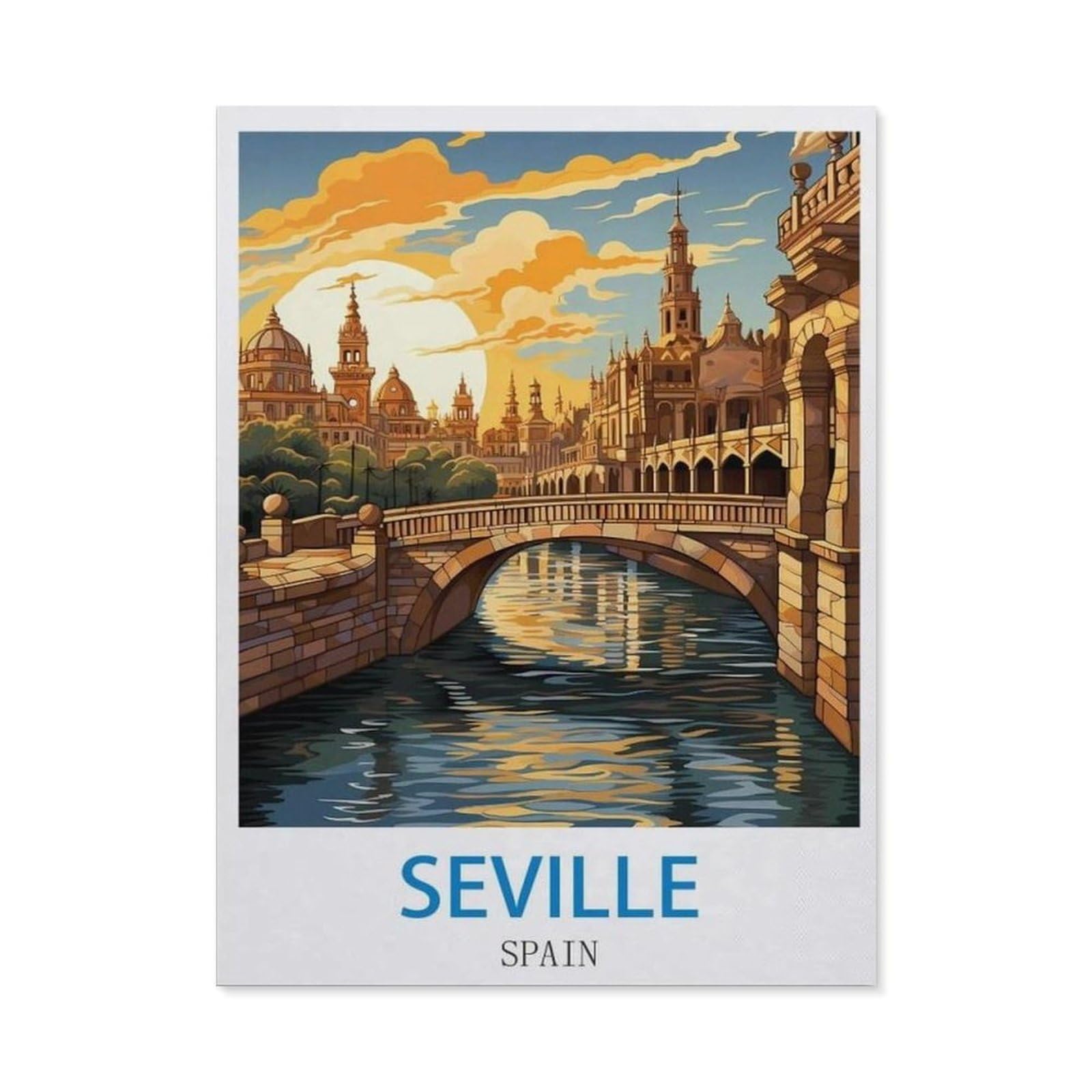 BEAYODKP DIY Diamond Art Kits，Seville Spain（40 x 50 cm）