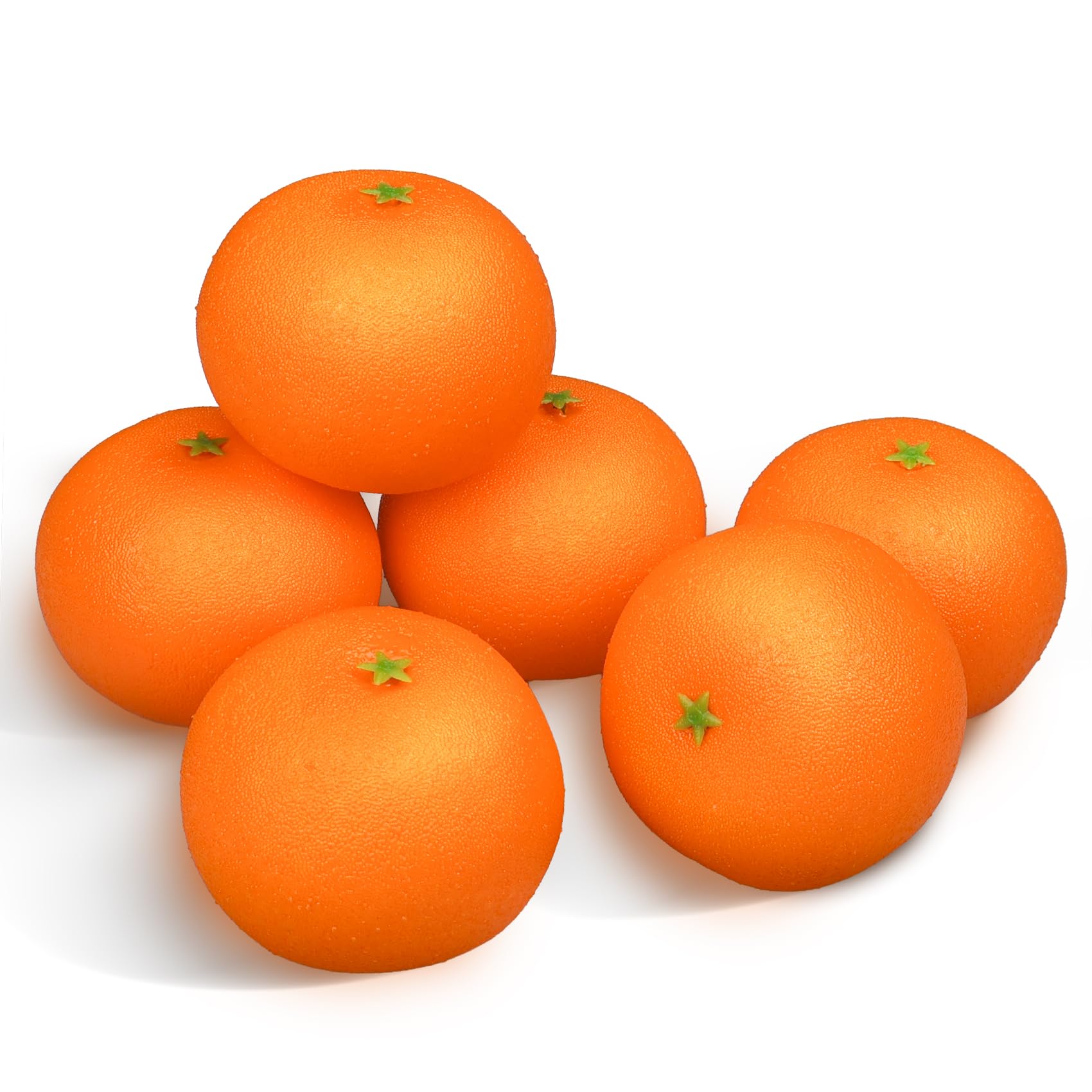 Lorigun 6 Piezas de Naranjas Artificiales mandarinas realistas Frutas Falsas decoración para el hogar Mesa de Cocina