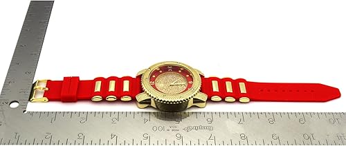 Miniatura 4 de Techno Pave Hip Hop Inspired Mens Bling-ed Out Watch - 52mm Case Size - Quartz Movement