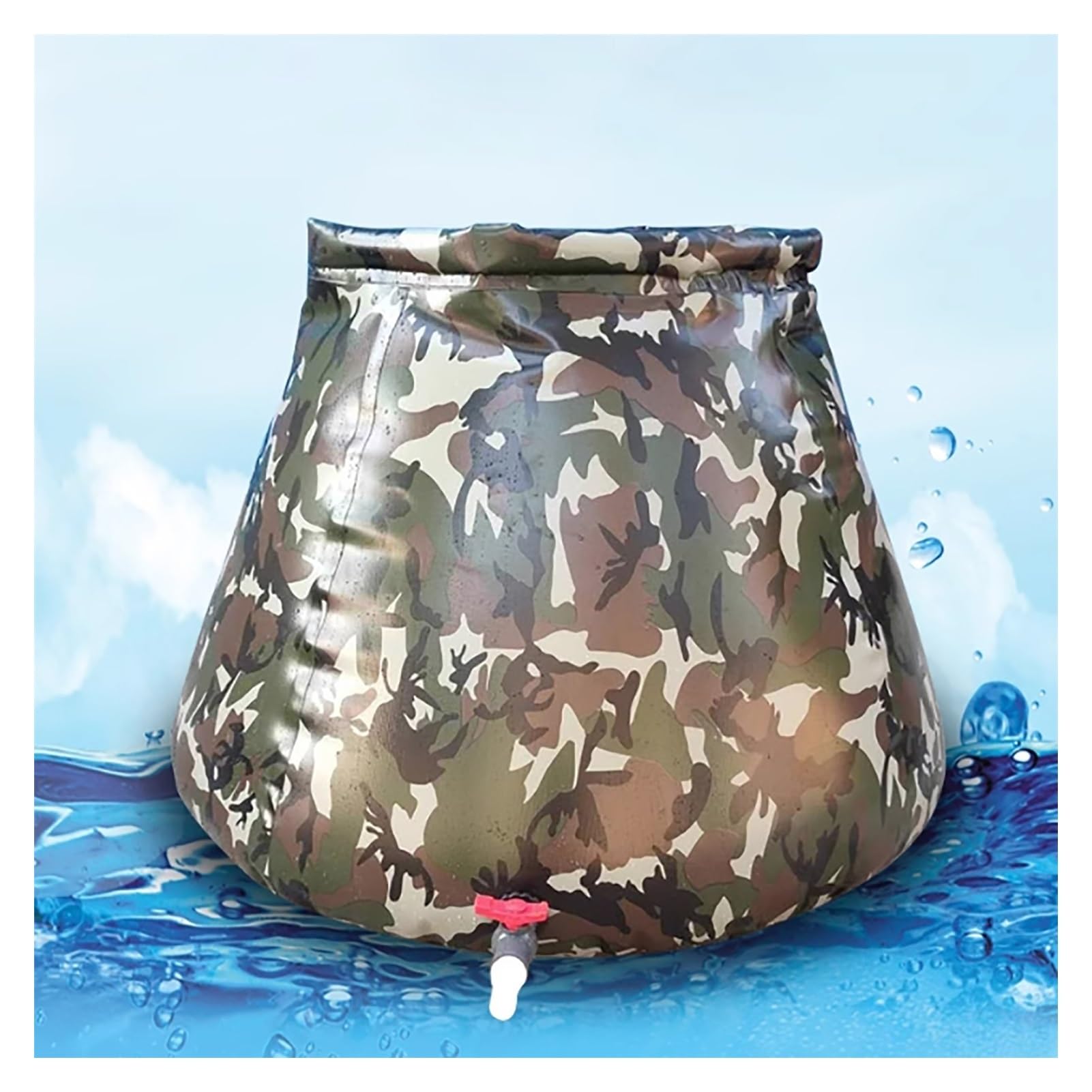 Software di stoccaggio dell'acqua Contenitore for l'acqua, Sacca di stoccaggio dell'acqua pieghevole, Serbatoi di sacca dell'acqua pieghevoli con rubinetto, Sacca flessibile for acqua piovana for acqu