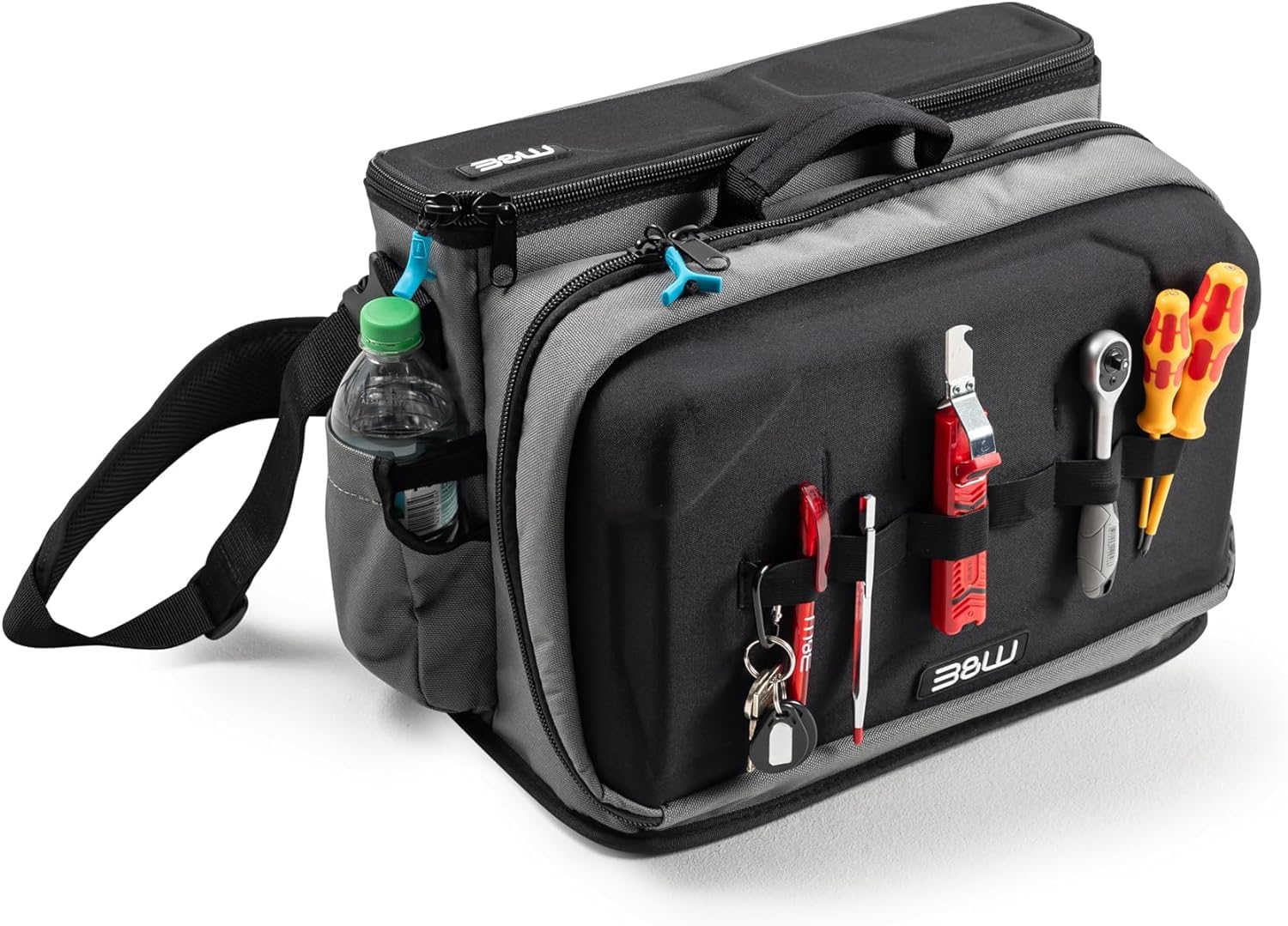 B&W Werkzeugtasche tool.bag TEX.223 (textile Werkzeugtasche / Gürteltasche, Polyester strapazierbar, inkl. Schultergurt, Volumen 22,3 l, Innenmaße 415x110x255 mm) ohne Werkzeug, 116.70