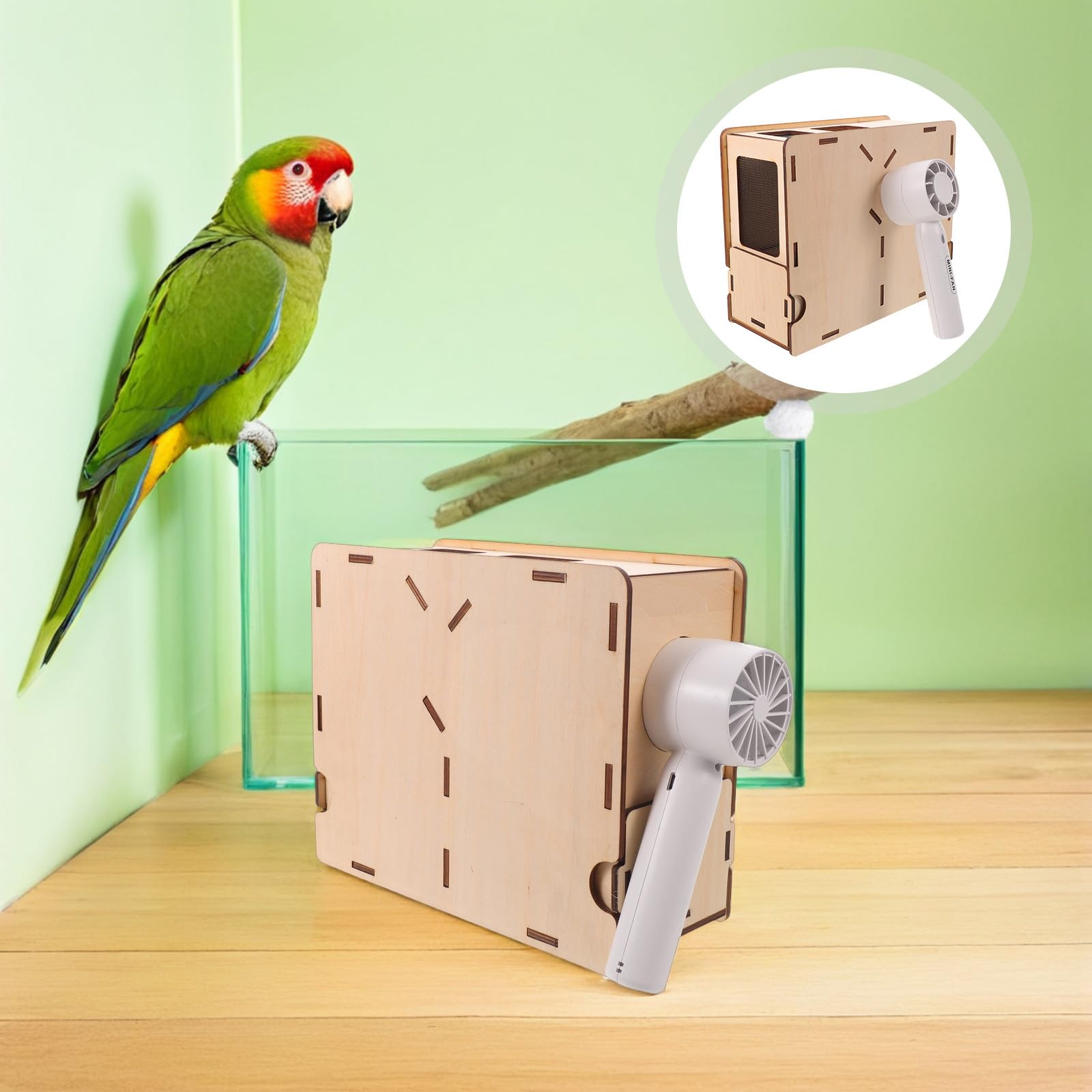 KALLORY Separador de Cáscaras Sopladas para Comida de Pájaros con Tecnología de Flujo de Aire Estable y Higiénica para Uso Doméstico y Criaderos