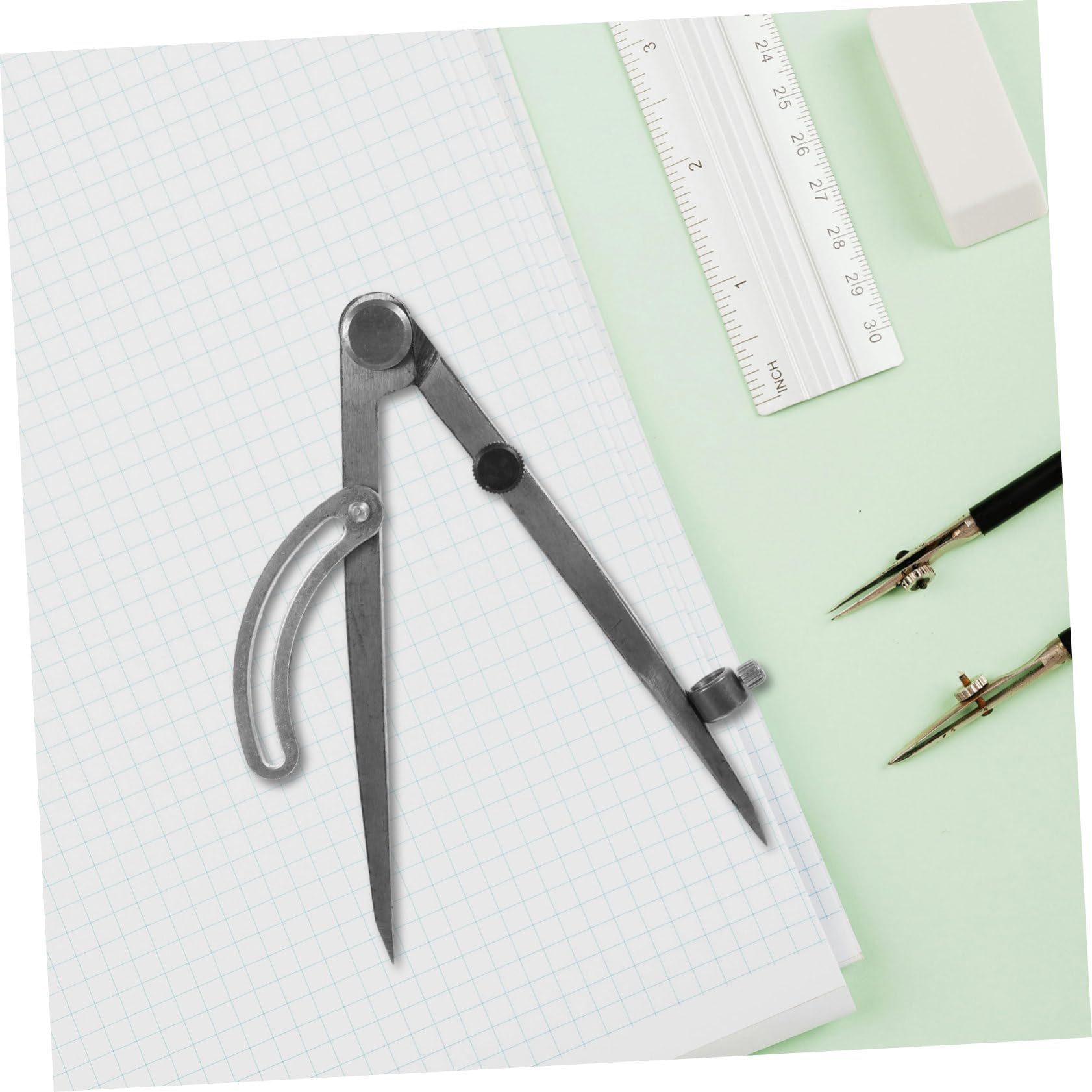 Angoily 3 Pezzi Di Compasso Di Marcatura Da Disegno Compasso Da Disegno Compasso Da Disegno Per Strumento Artistico Righello Circolare Per Lavorazione Del Legno Righello Per