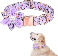 Vista 9 de TDTOK Collar de Perro para Niña para Perros Pequeños, Medianos y Grandes, Lindo Collar de Perro con Hebilla de Metal de Seguridad con Flor