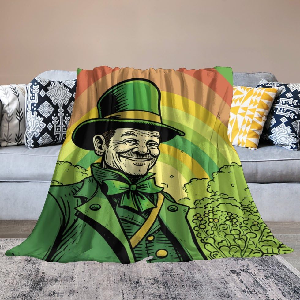 Couverture en micro polaire flanelle douce légère avec chapeau plaid canapé lit toutes saisons