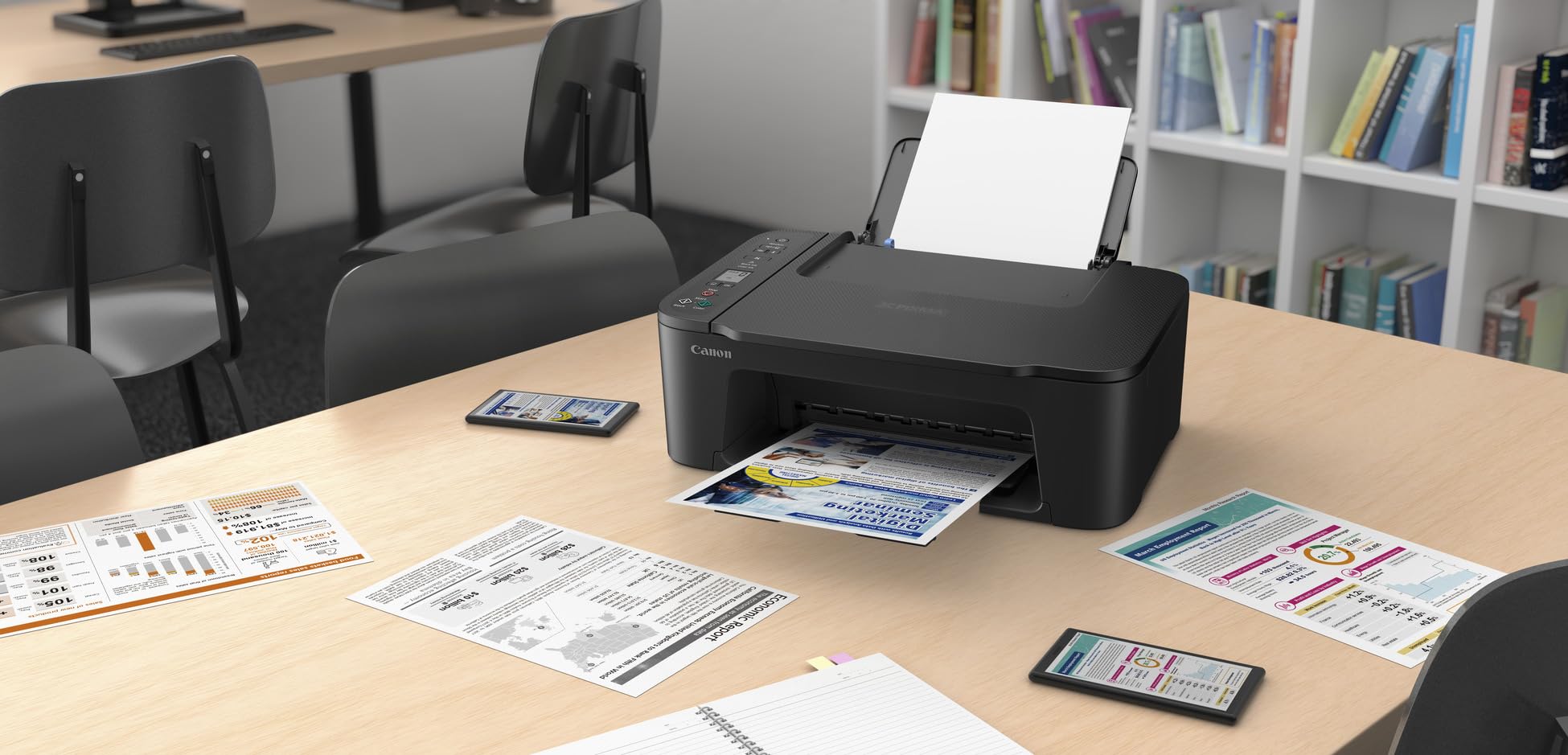 Canon PIXMA TS3750i - Stampante multifunzione a getto d'inchiostro a colori (stampa, scansione, copia, display LCD da 1,5 pollici, WLAN, Print App, 4800 x 1200 Dpi) compatibile PIXMA PRINT PLAN - nero