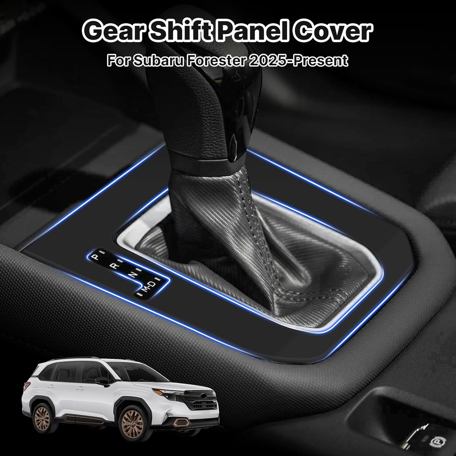 Karltys Center Console Cover for Subaru Forester 2025, Anti-Scratch Gear Shift Cover Panel, Trim Decorative Protector Only for 2025 Subaru Forester Accessories Interior (Not for Base/Wilderness)