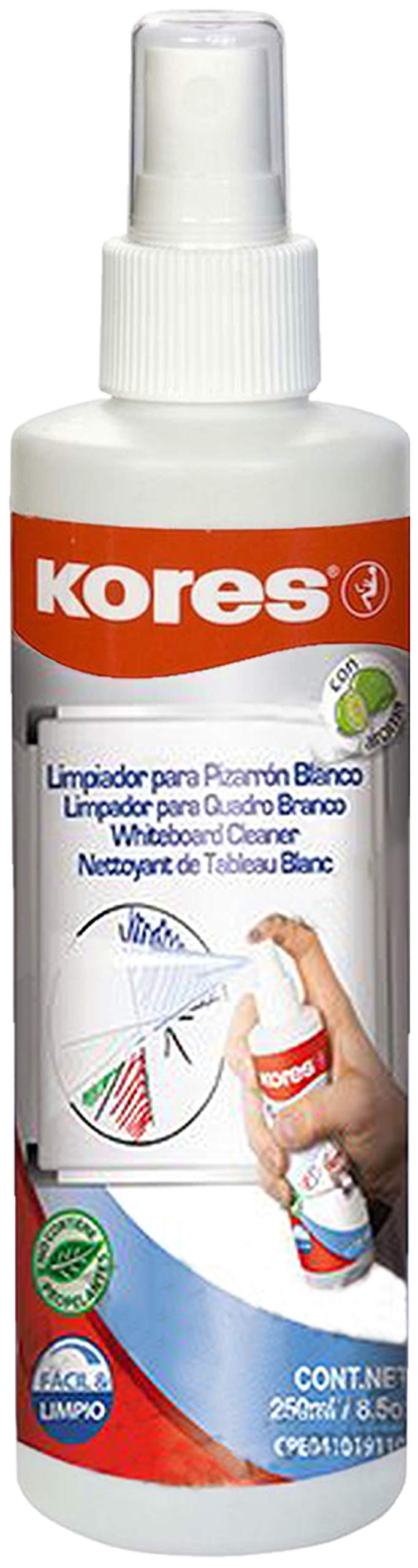 Kores Whiteboard Reiniger, Pump-Spray-Flasche, 250 ml (3, Whiteboard-Reiniger + Löscher + 10 Marker)