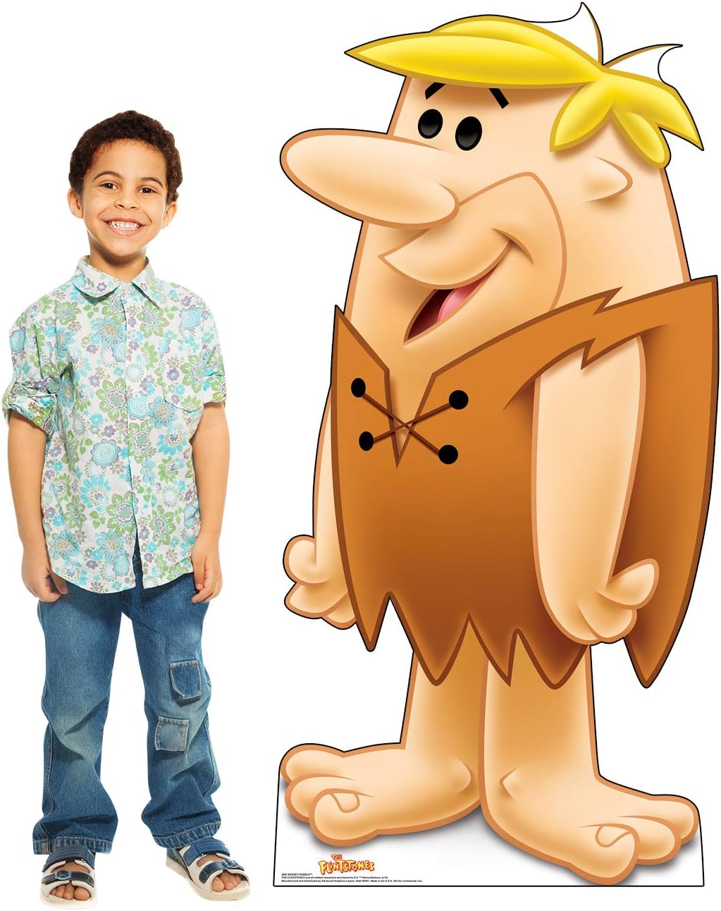 Cardboard People Barney Rubble Life Size Cardboard Cutout Standup - Hanna-Barbera The Flintstones