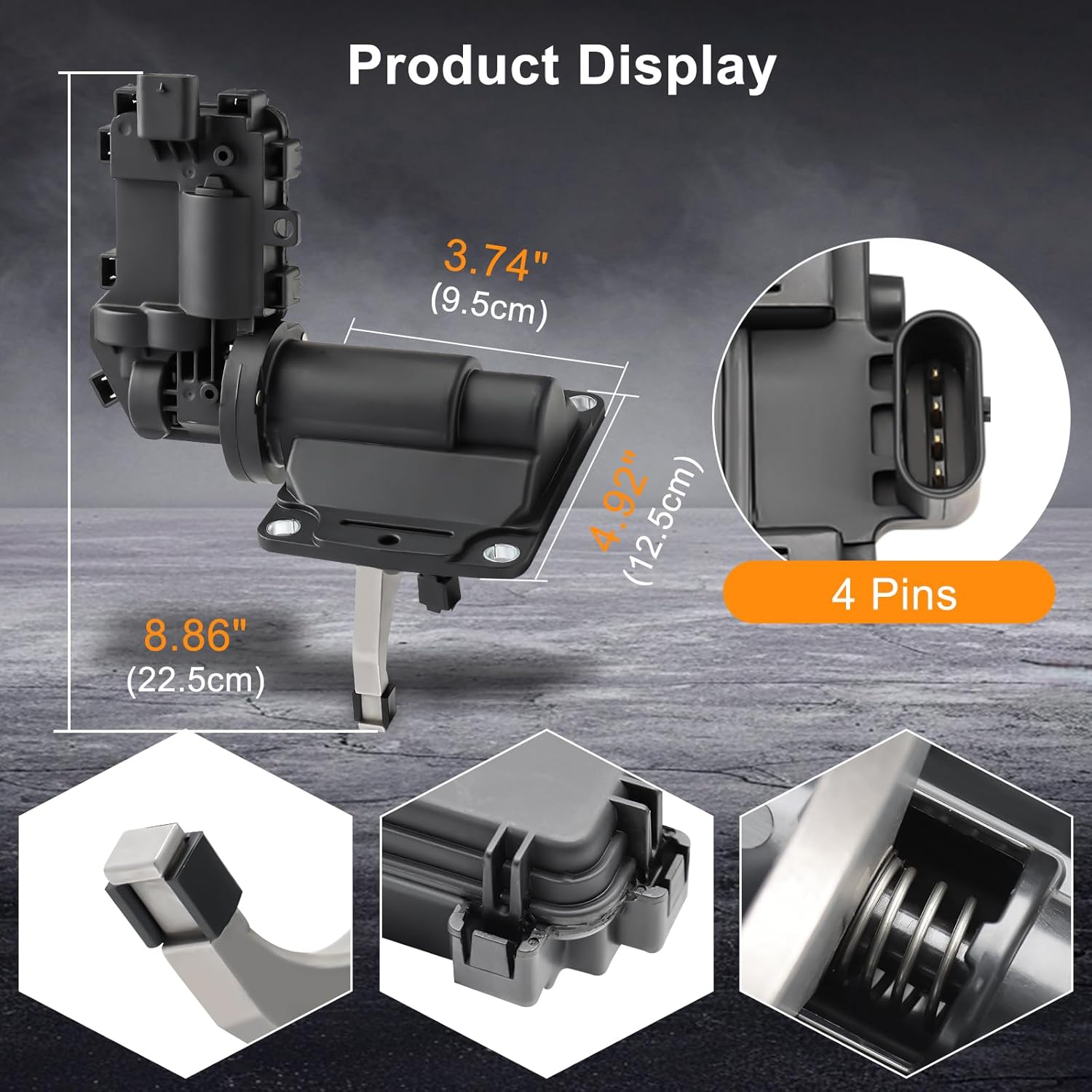 Front Axle Actuator Fork Assembly Disconnect For 2019-2022 Dodge Ram 2500 3500 4X4, Replace# 68449574AA
