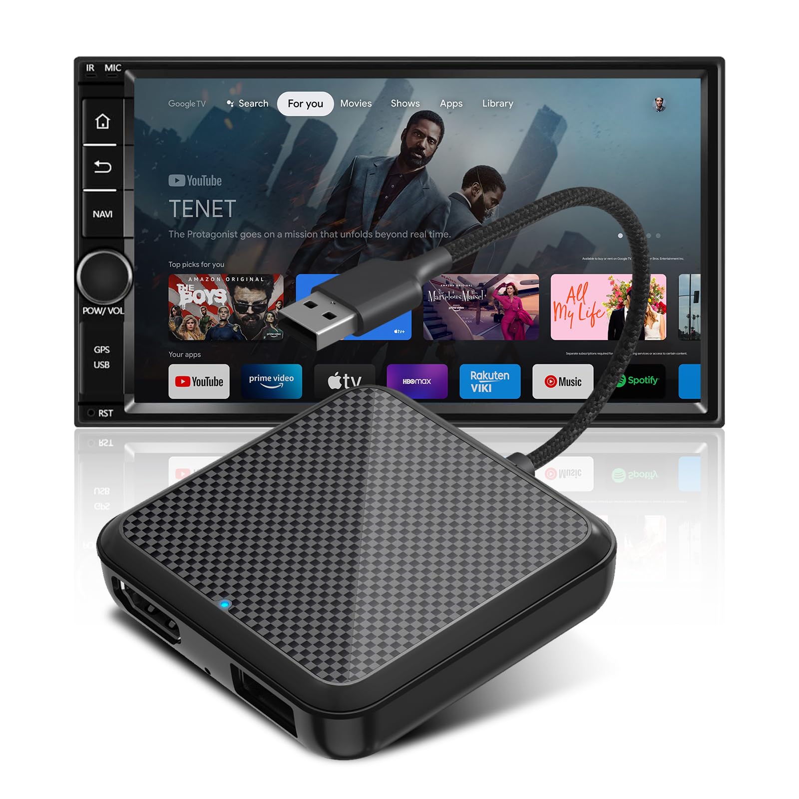 Car TV Mate HDMI for Cars with Factory CarPlay Cable, Car