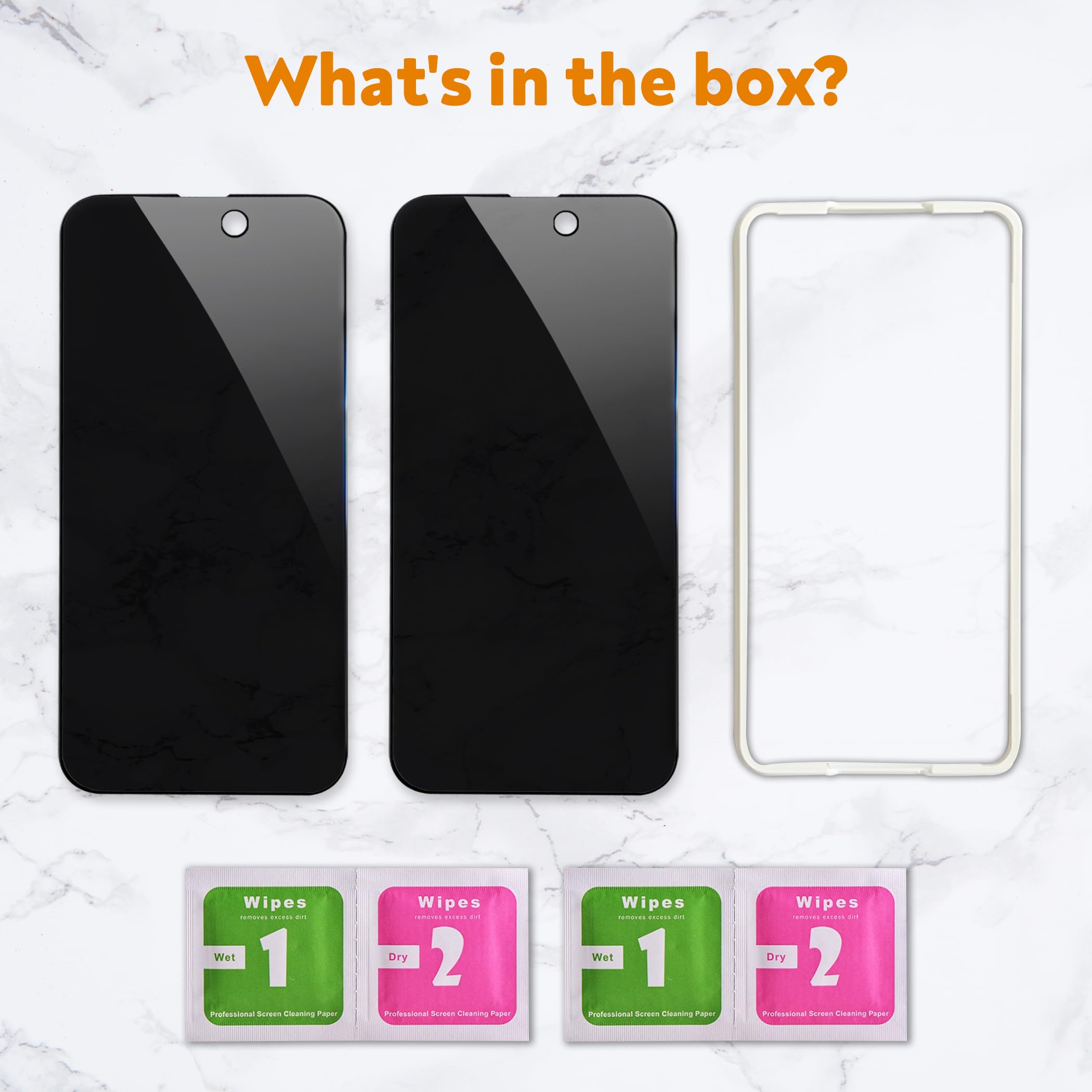 Slapback - Protector de pantalla de privacidad premium para iPhone 14 Pro Max [2 unidades] [pantalla de 6.7 pulgadas] Anti-espía 28 grados opaco dureza 9H cobertura completa vidrio templado fácil de