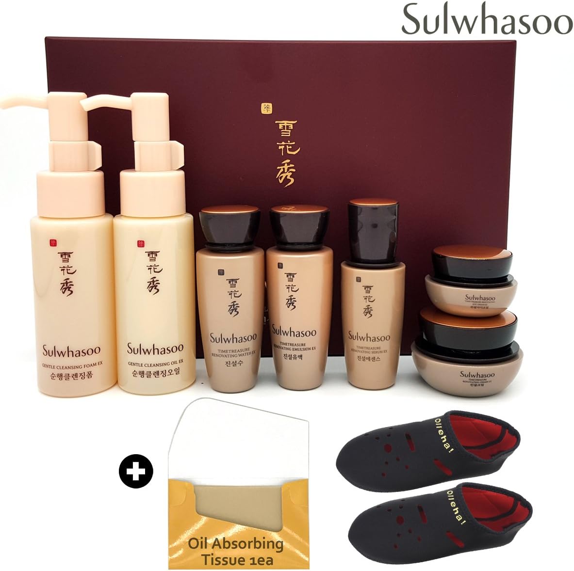 Sulwhasoo TimeTreasure EX 7 Items Travel Kit, A premium anti-aging Line +FREE GIFTS