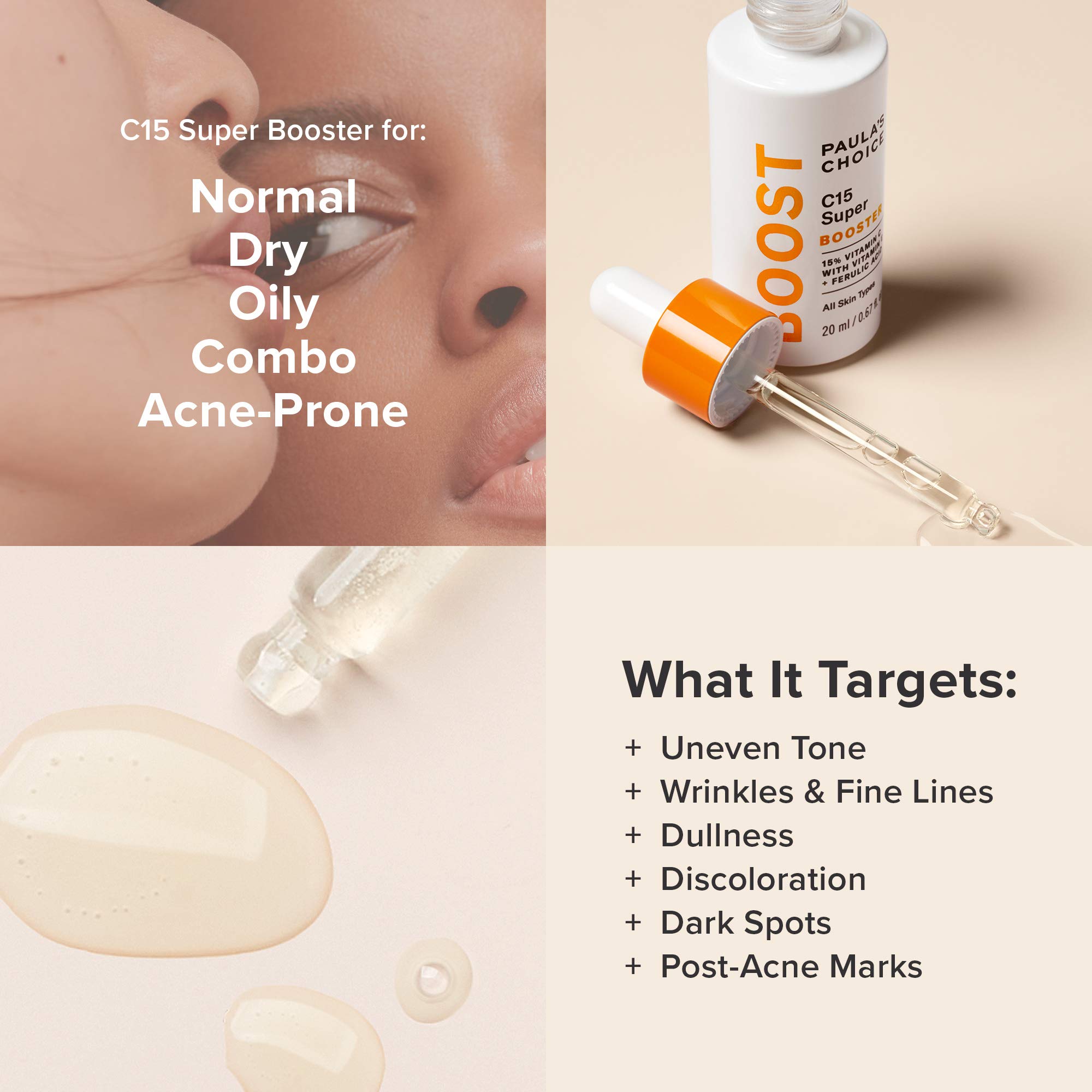 Buy Paula's Choice BOOST C15 Super Booster, 15 Vitamin C with Vitamin