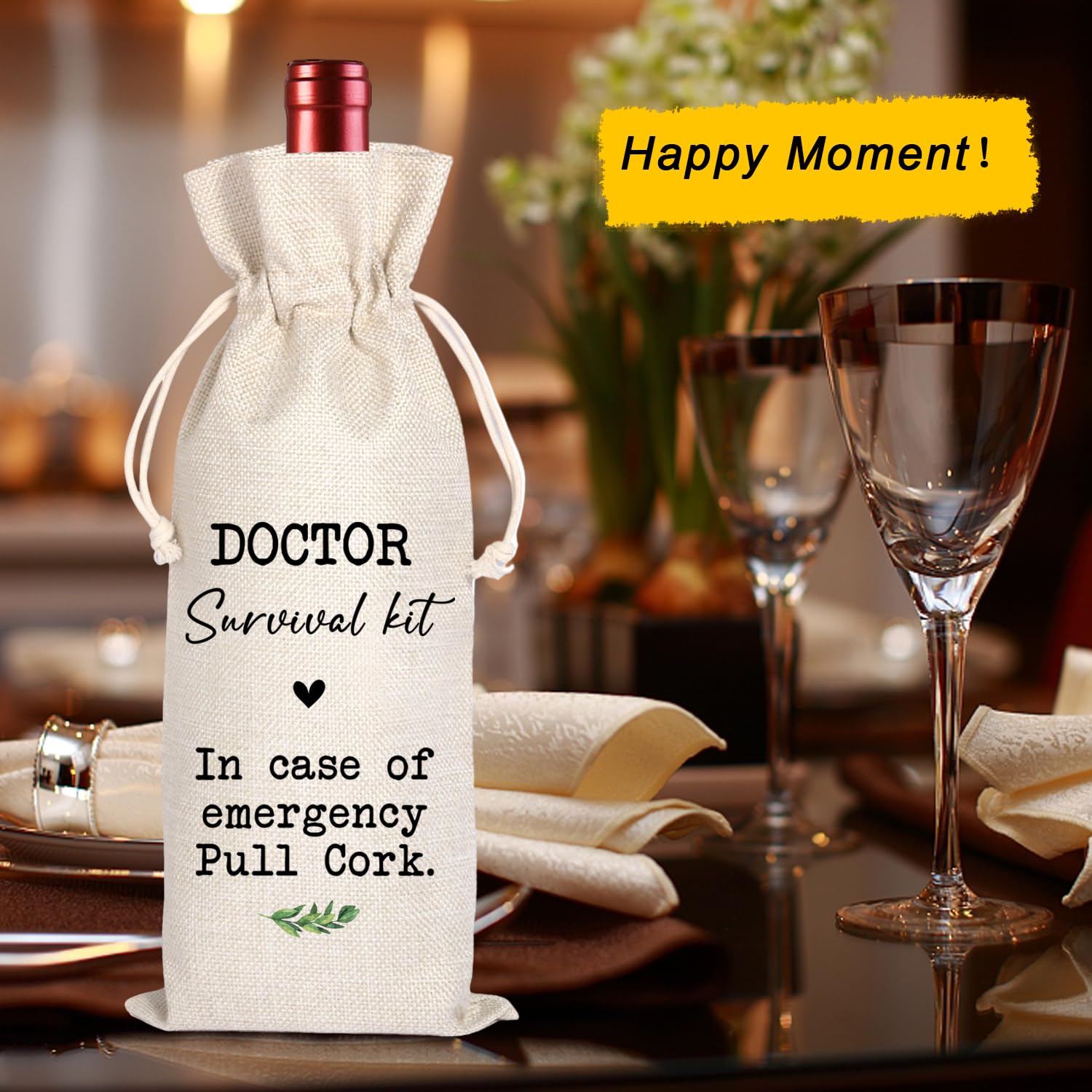 Doctor Gifts,Doctor Survival Kit,Doctor Graduation Gifts,Unique Gifts for Doctors,Doctor Thank You Gift Wine Bag,Doctor Gifts for Women,Men,Physicians Week,Birthday,Medical School Graduation11WB70