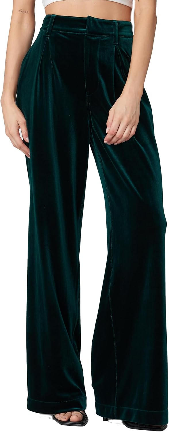 [BLANKNYC] Womens Women's Pleated Velvet Trouser