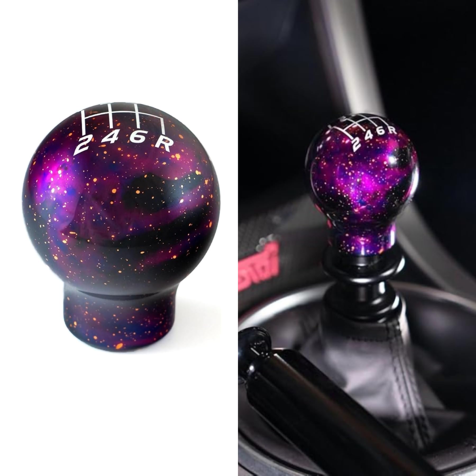 アクセサリー C.universe Billetworkz Cosmic Space Shift Knob Compatible with Subaru 6 Speed