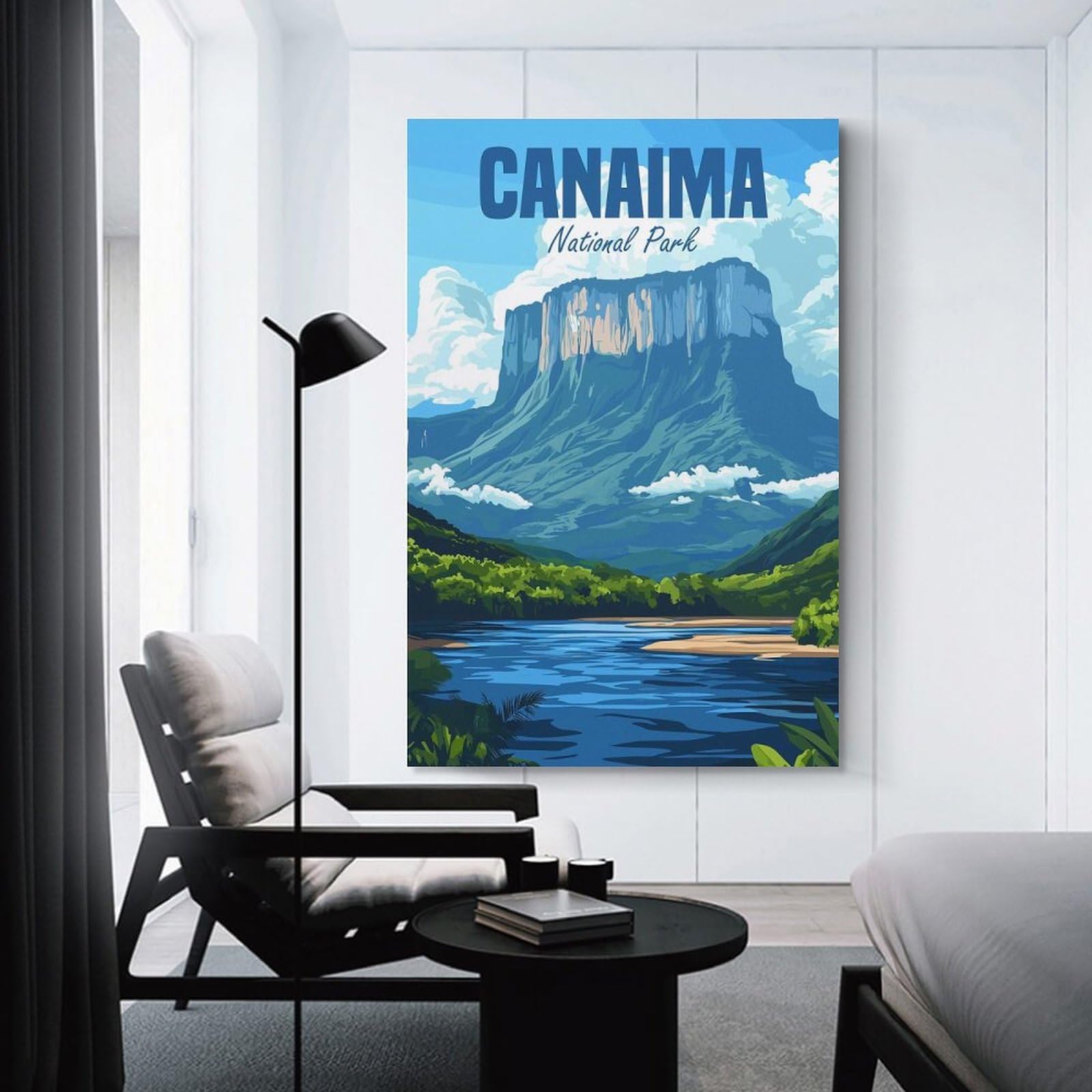 Junmoney Decorative Wall Artwork Canaima National Park, 16x24inch(40x60cm), for Living Room, Bedroom Or Apartment Walls, Decorative Artwork for Empty Walls