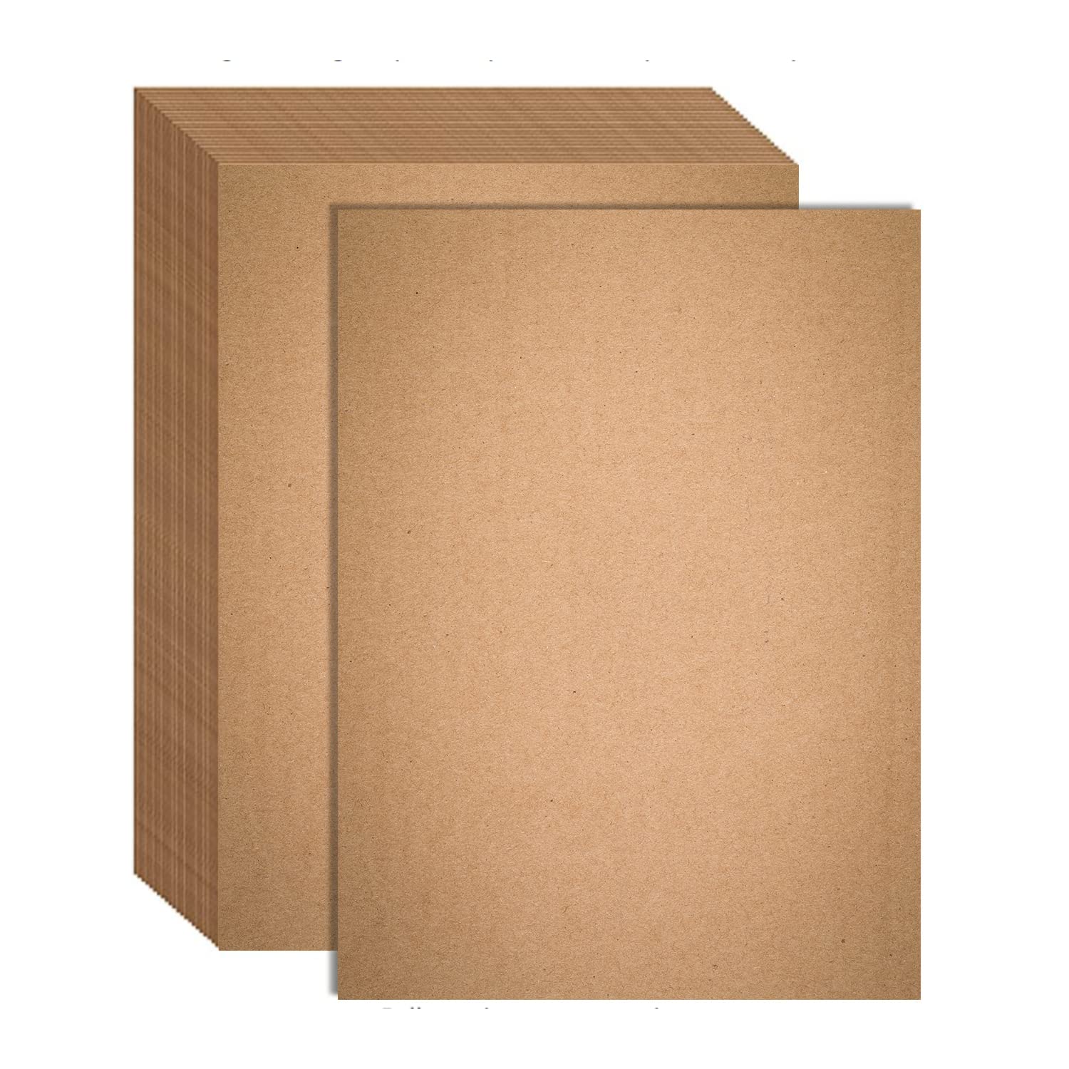 60 Pcs 8.5"X 11" Kraft Paper Stationery Craft Papers for DIY Card making, Invitations, Scrapbook