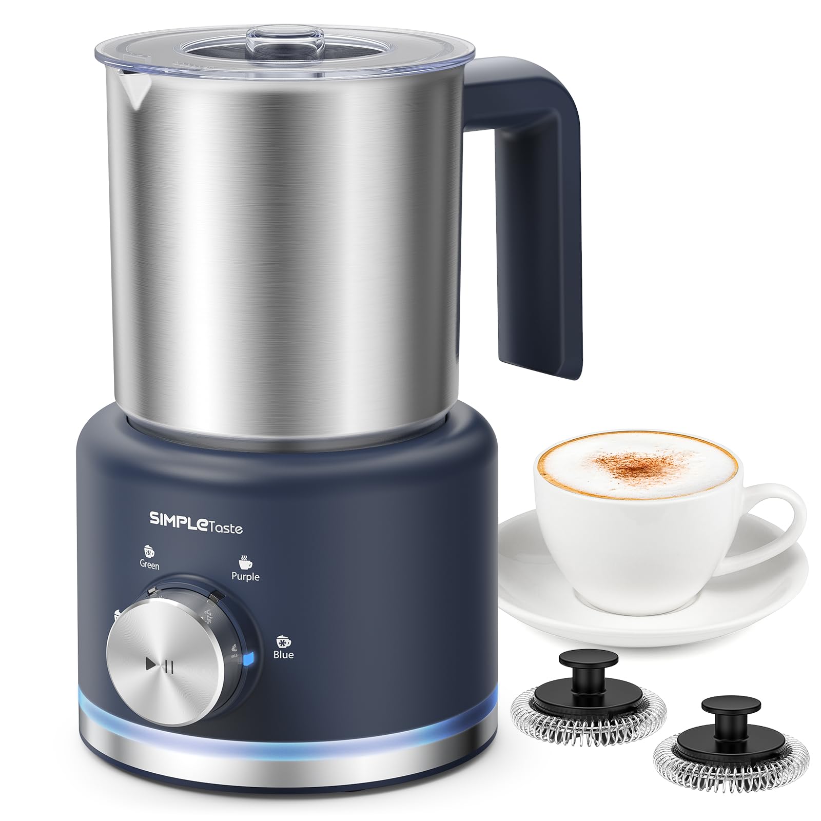 Amazon.com: SIMPLETASTE Milk Frother, 4 in 1 Electric Milk Steamer