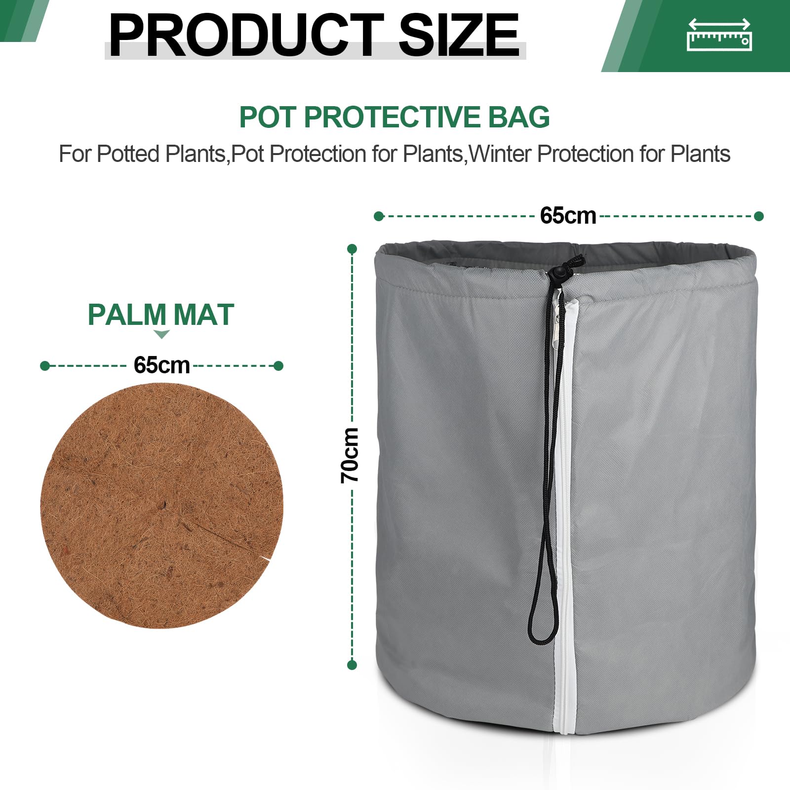 CPROSP 2 PCS Protezione Termica per Vaso 70 x 65 cm, Borsa di Protezione