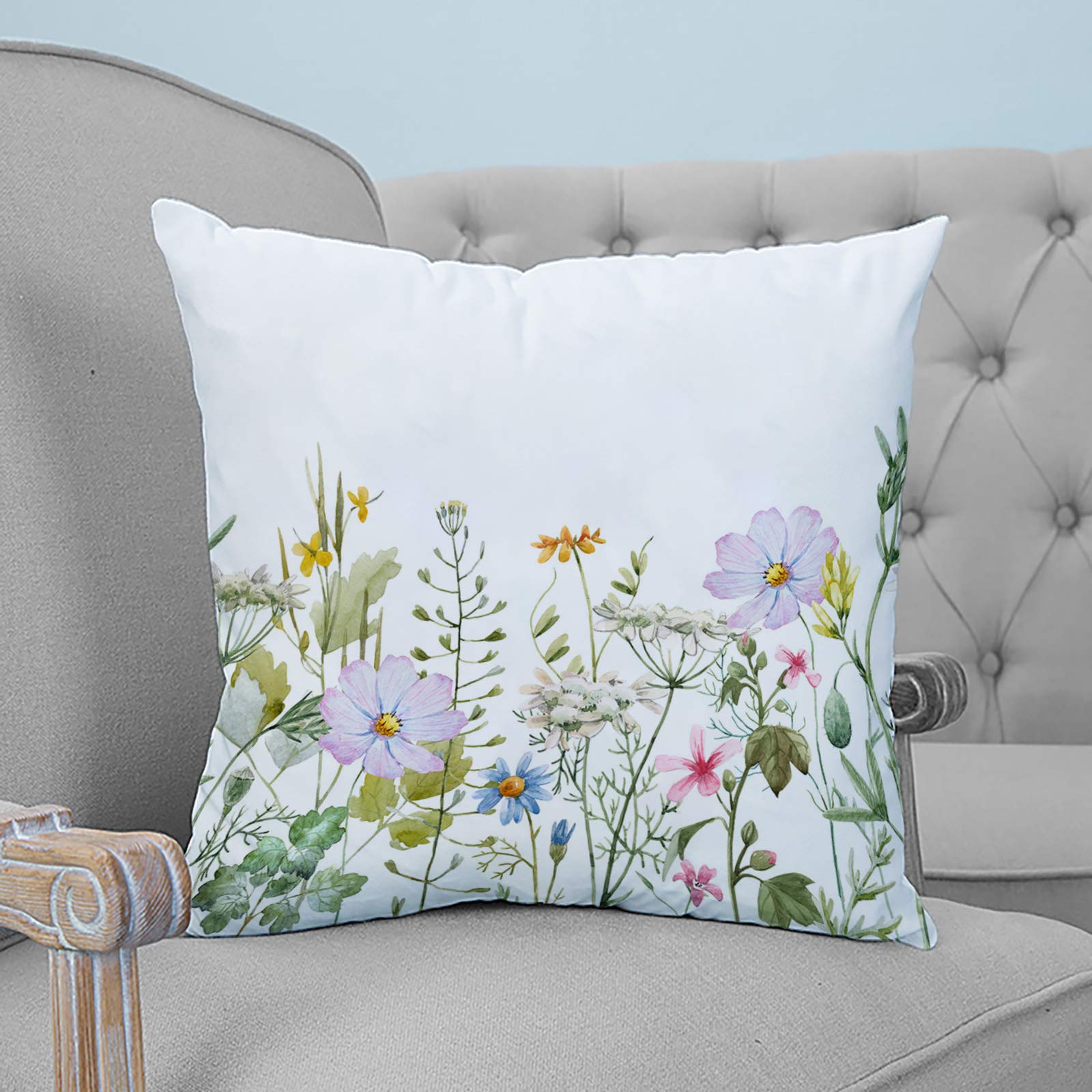 Federa Per Cuscino Lombare Ogiselestyle Con Cactus Ad Acquerello – 30×50 Cm, In Poliestere, Cerniera Nascosta, Decorazione Estiva Per Divano E Camera - 2