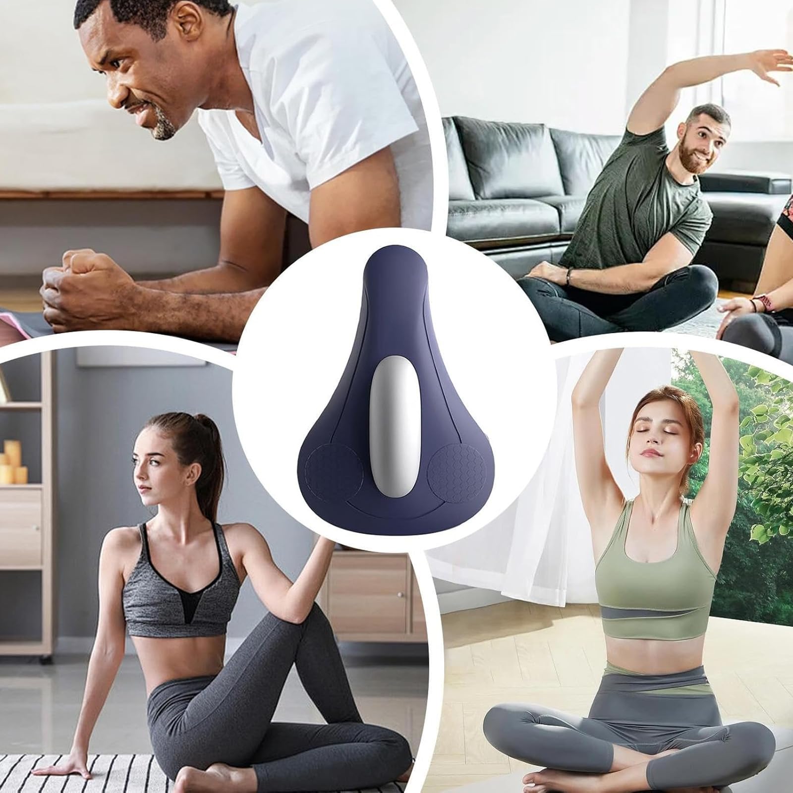 Entrenador Muscular de Suelo Pélvico para Hombres,Masajeador de Ejercicios del Suelo Pélvico para Hombres,Ejercitador de Suelo Pélvico,Entrenador de Suelo Pélvico,para Fitness Yoga Gimnasio Hogar