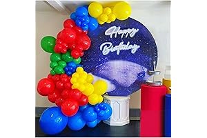Red Green Blue Yellow Balloons Arch Kit
