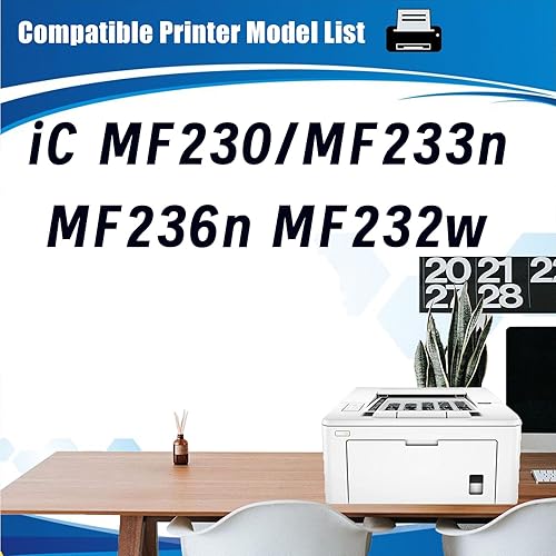 Miniatura 2 de Para cartuchos de tóner Canon Mf230 MF-230 funciona con IC MF230 MF233n MF236n MF232w MF-230 (2 negros)