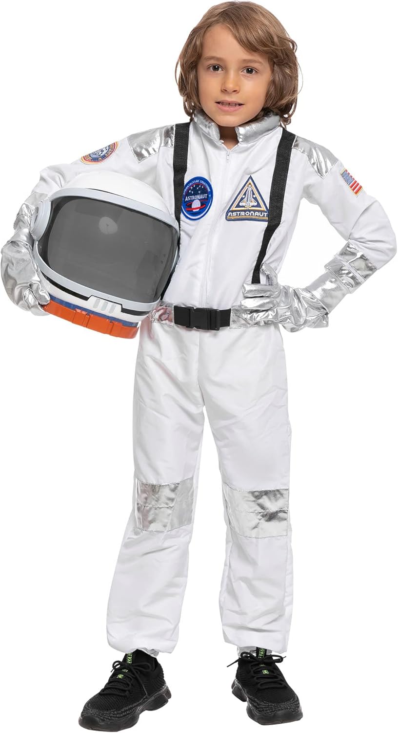 Spooktacular Creations Halloween Astronaut Costume for Kids, Unisex Astronaut Outfit, Toddler Pilot Jumpsuit for Themed Party - Image 2