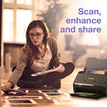 Epson FastFoto FF-680W Wireless High-Speed Photo and Document Scanning System Black