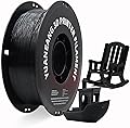 PETG 3D Printer Filament 1.75mm Black, 1kg Spool, Strong & Durable PETG Material, Heat-Resistant, Low Warping, High Transparency Option, ±0.03mm Precision