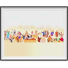 My Party Shirt Pams The History Of Us Mural Painting Poster - 18 x 24