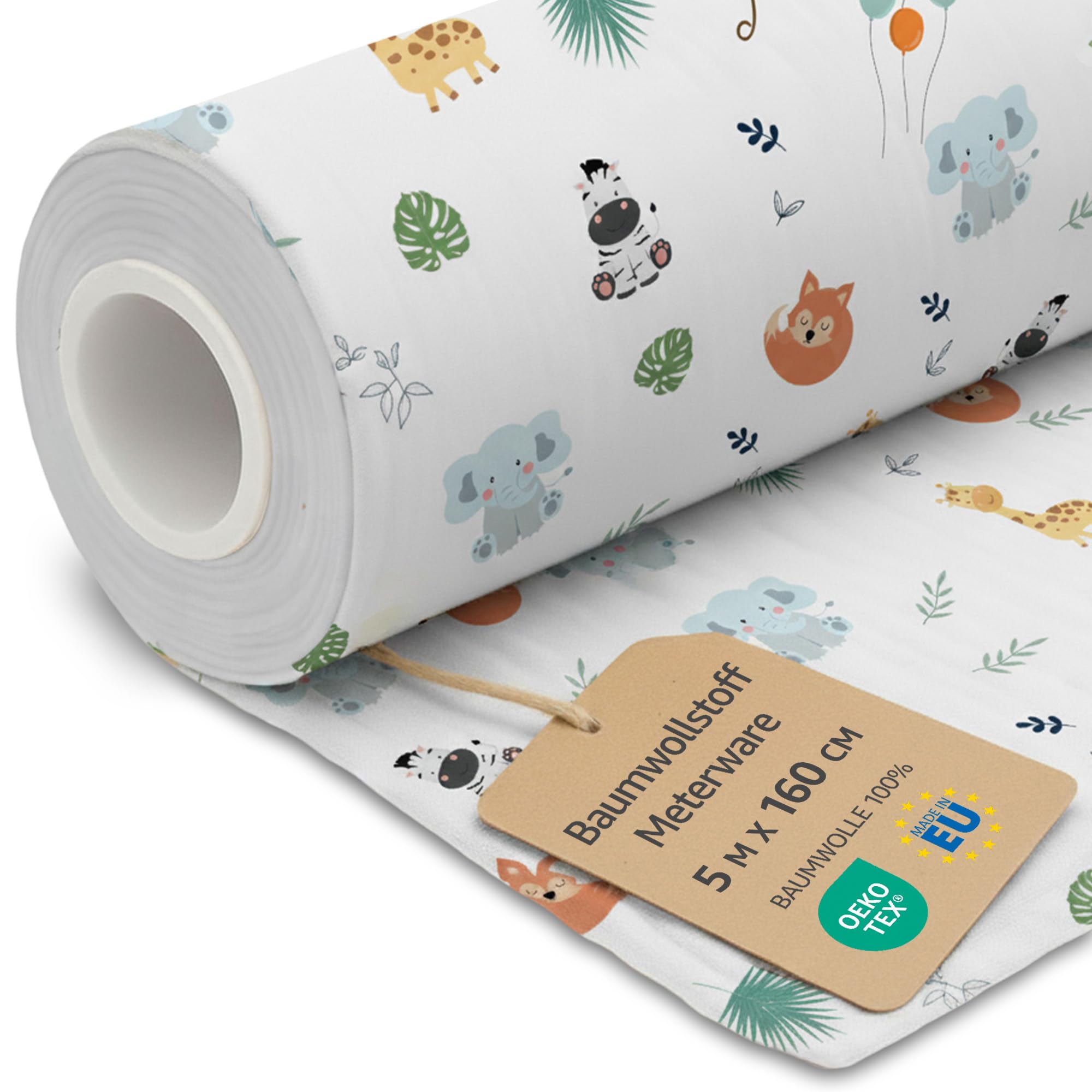 Tela algodon por metros 5M x 160 cm - Telas para costura patchwork decoracion y manualidades Ideal para ropa hogar disfraces y proyectos de costura creativa Oeko-Tex Safari