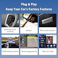 Vista 3 de Eonon GMX7A 4G+64G Android 14 Estéreo para automóvil compatible con GMC/Chevy/Buick Wireless CarPlay y Android Auto, radio de coche con pantalla