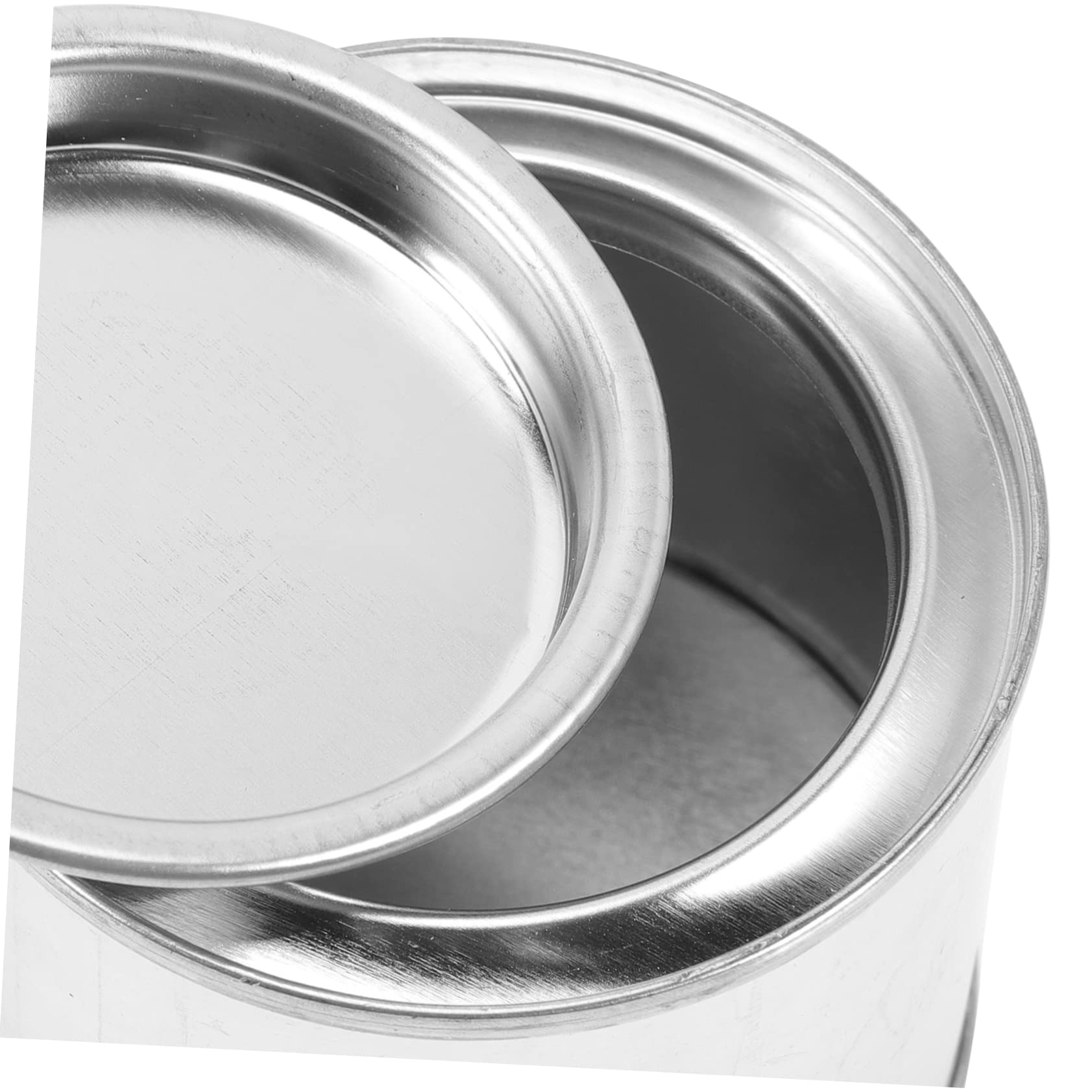 Lot De 10 Pots De Peinture Métal Réutilisables - Argent - 6,3x5 Cm - Neuf
