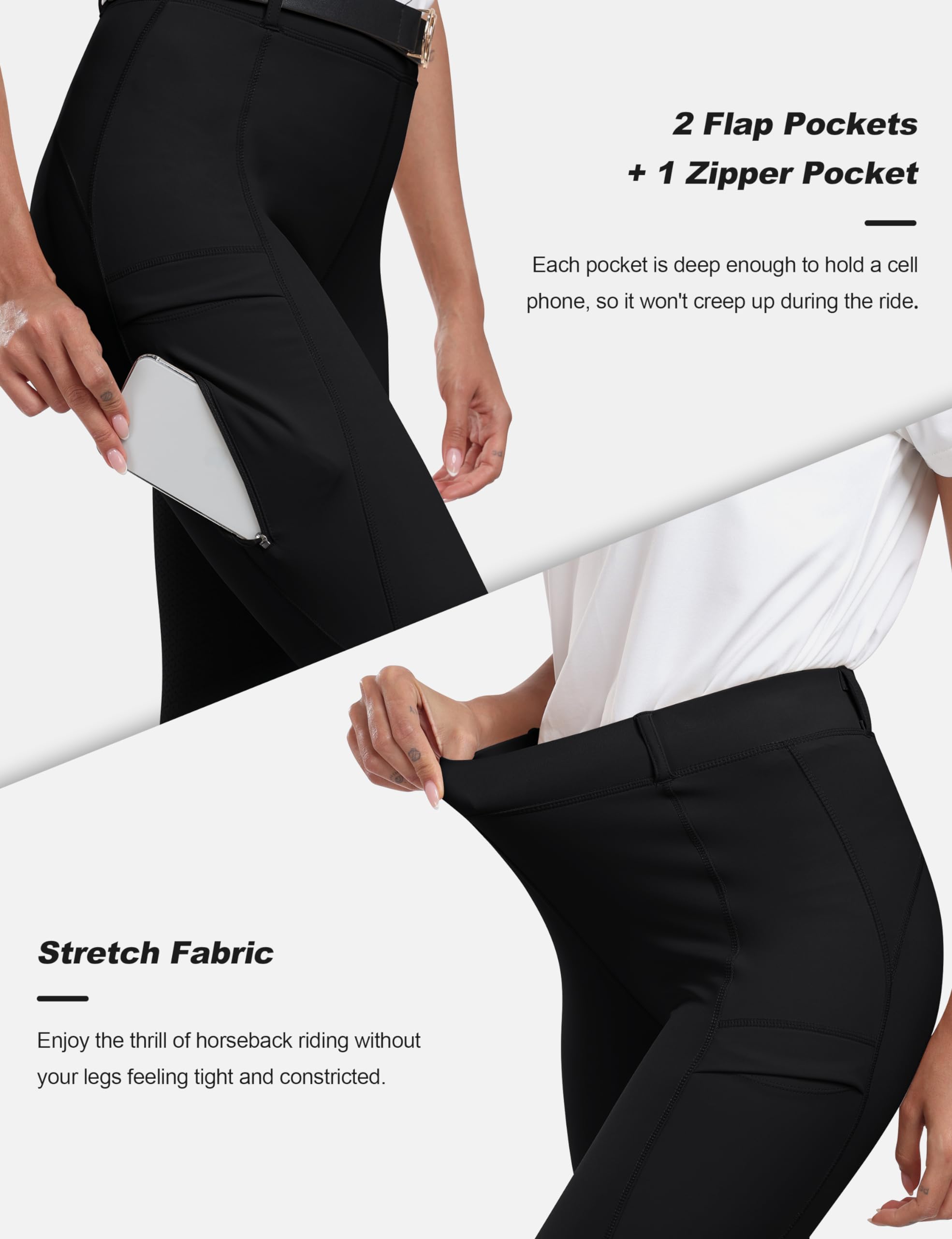 MoFiz Culottes D'équitation Femme - Pantalon - Slim - Femme