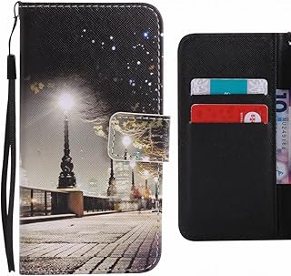 LEMORRY Per Apple iPhone 6s Plus (5.5) Custodia Pelle Cuoio Flip Portafoglio Borsa Protettivo Magnetico Morbido Silicone TPU Cover Custodia per Apple iPhone 6s Plus (5.5), Vigilia di Natale