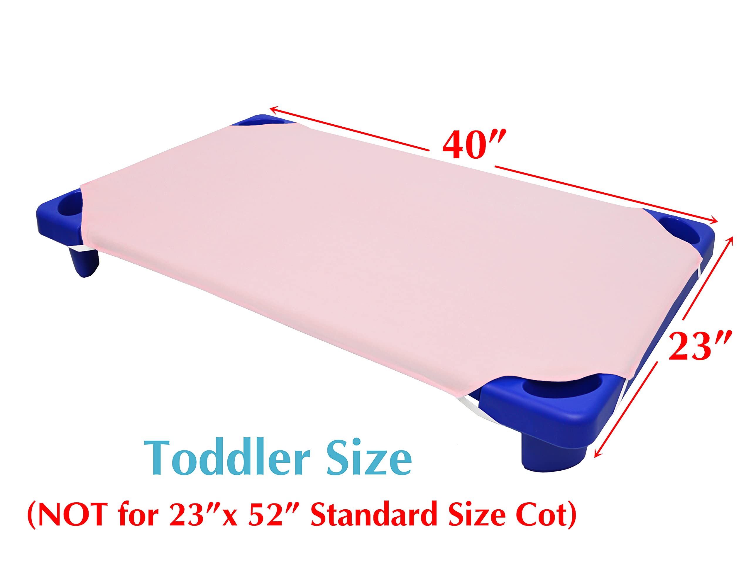 American Baby Company Sábana de percal de algodón 100% natural, para guardería, preescolar, rosa, suave, transpirable, para niñas, 23 x 40 pulgadas