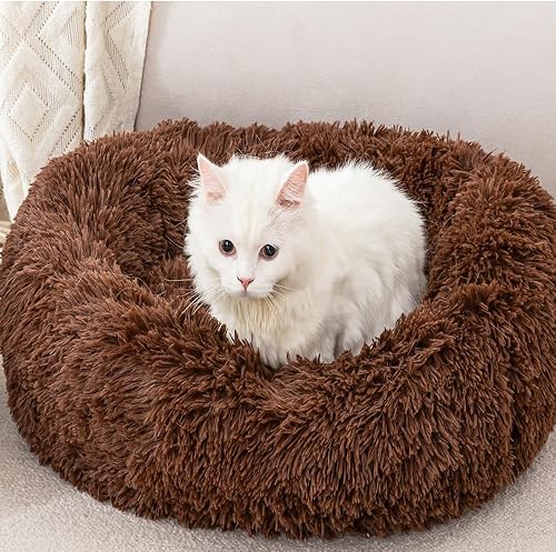 Miniatura 3 de Camas para gatos de interior, cama de dona para perro, cama para gatitos, cama para mascotas, cama para cachorros, cama pequeña para mascotas, cama