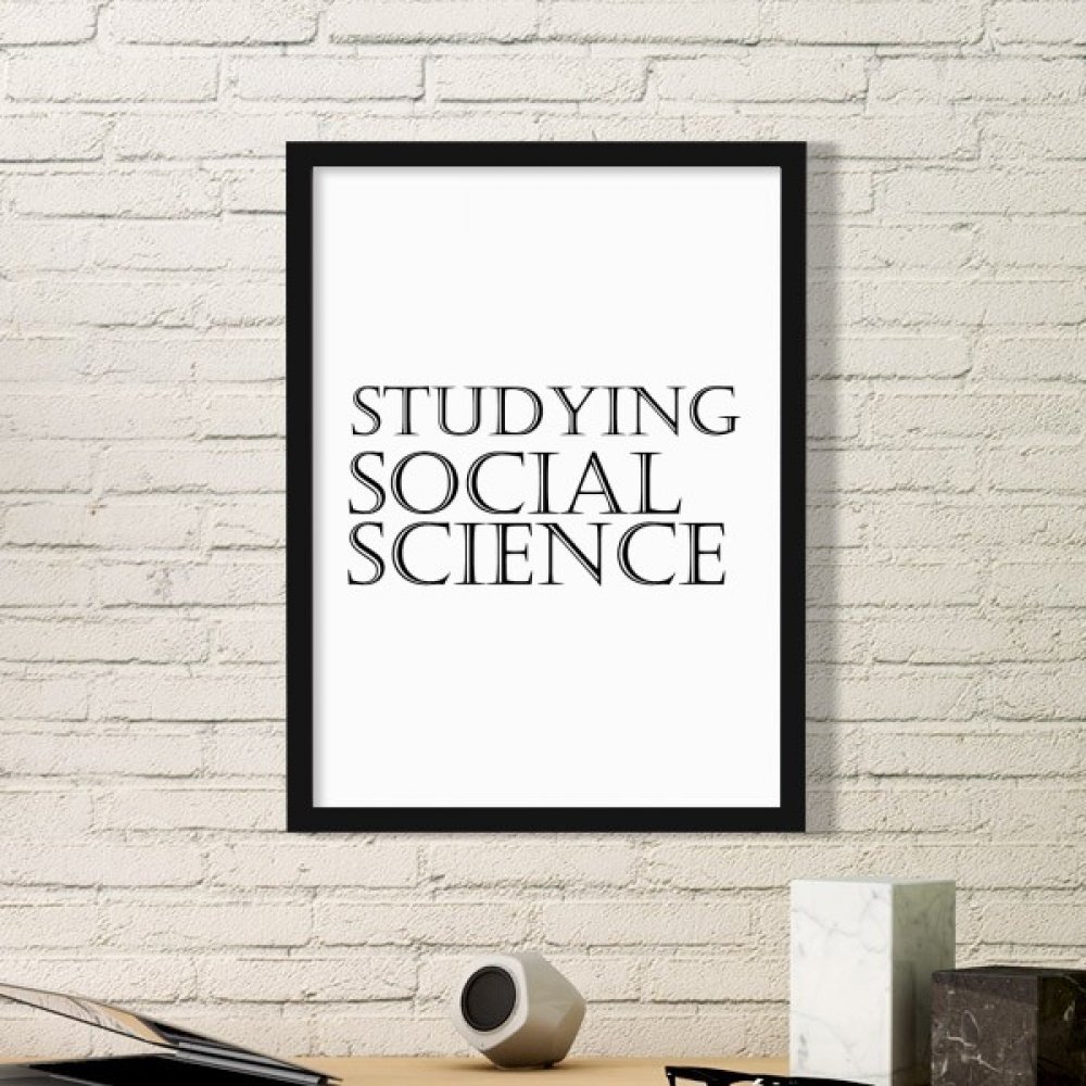 Peintures d'estampes sciences sociales cadre simple