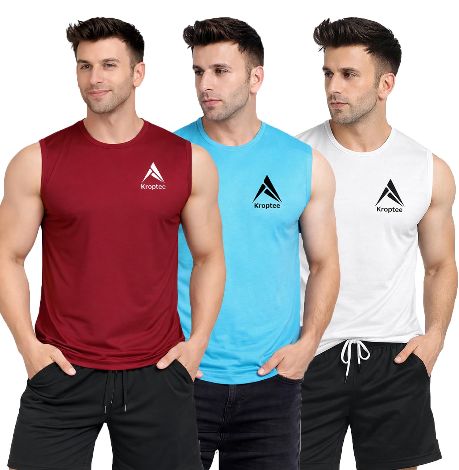 Stylish Vest for Men | Vest for Boys - Perfect for Gym Workouts,| Men's Tank Top Regular fit|Cotton Combo Pack of 3 Sports Vest-picture-51