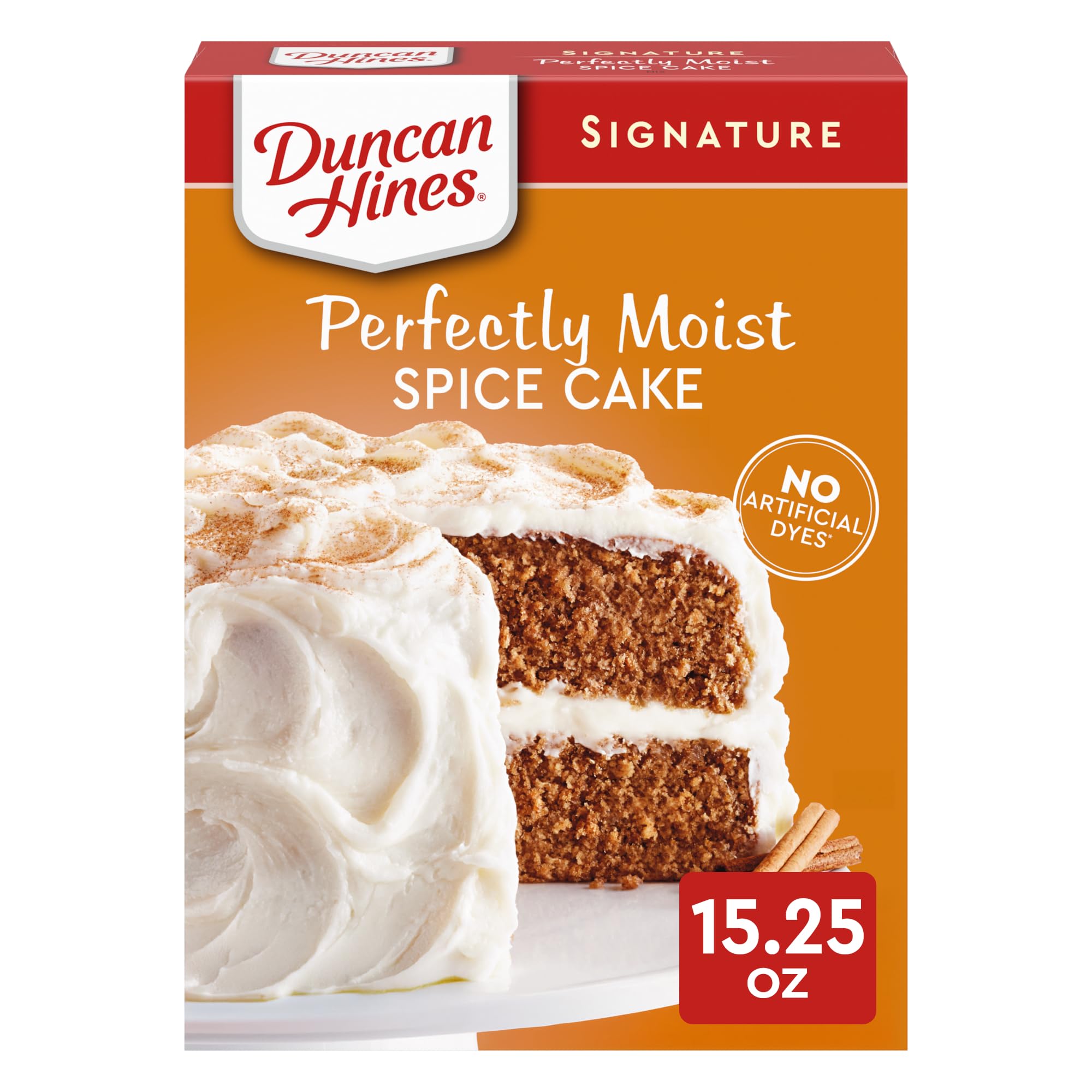 Duncan Hines Spice Cake Mix, Halloween Baking, 15.25 oz.