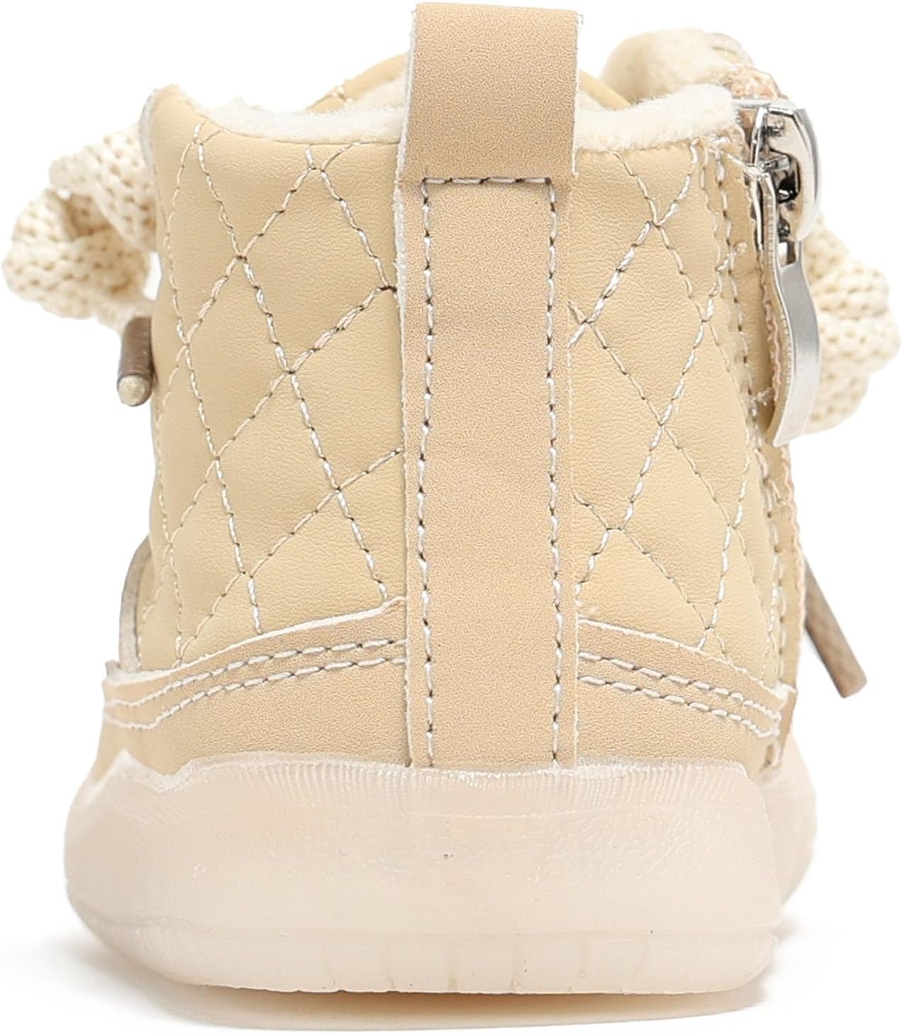 Baby Boots for Boys Girls Fleece Winter Warm Shoes Lightweight Infant Booties Soft Toddler Walking Shoes 6-24 Months