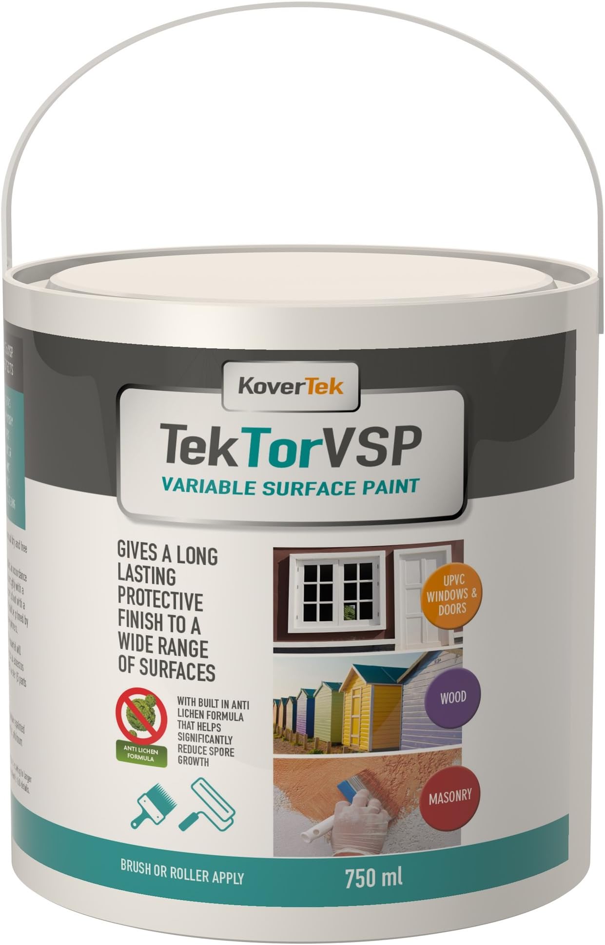 TekTor VSP (Variable surface Paint) For Masonry, Wood, Metal, UPVC (750ml Gloss, Antique Pine)