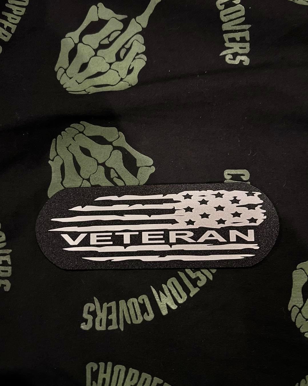 Veteran Flag 6 speed transmission insert compatible with harley 2017-current touring models only.